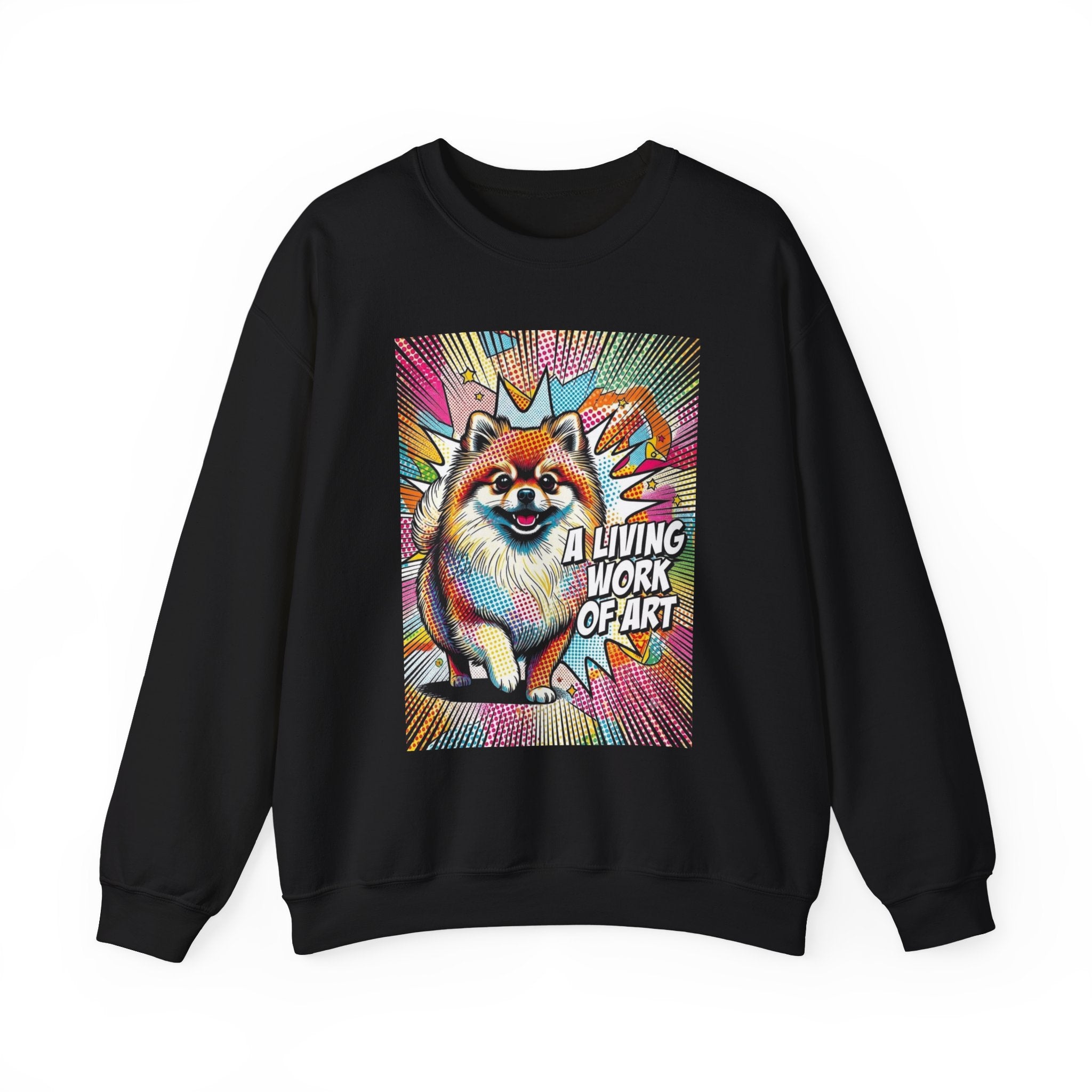 Pomeranian Sweatshirt | Living Work of Art Collection | Pop Art