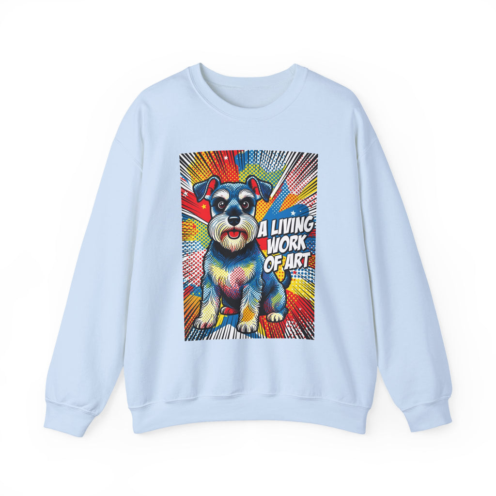 Schnauzer Sweatshirt | Living Work of Art Collection | Pop Art