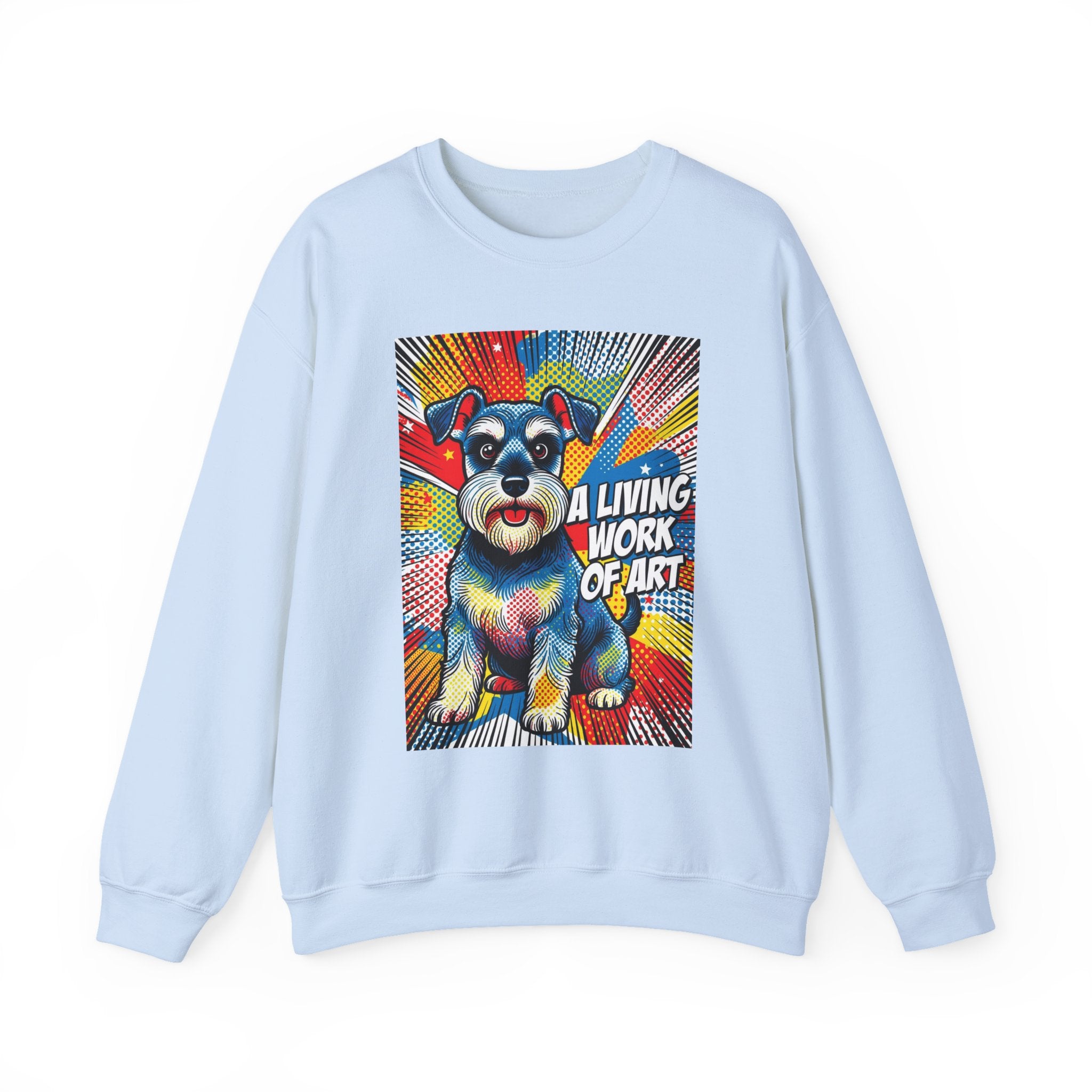Schnauzer Sweatshirt | Living Work of Art Collection | Pop Art