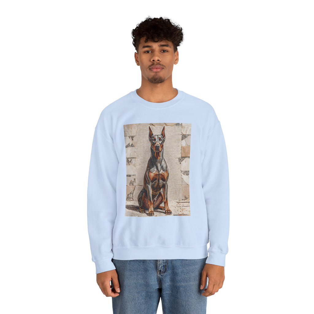 Doberman Pinscher Sweatshirt | Living Work of Art Collection | Mosaic Style