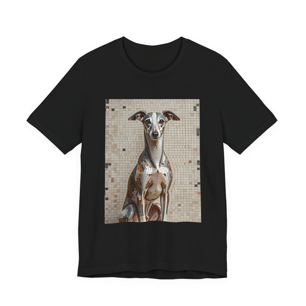 Whippet T Shirt | Living Work of Art Collection | Mosaic Style