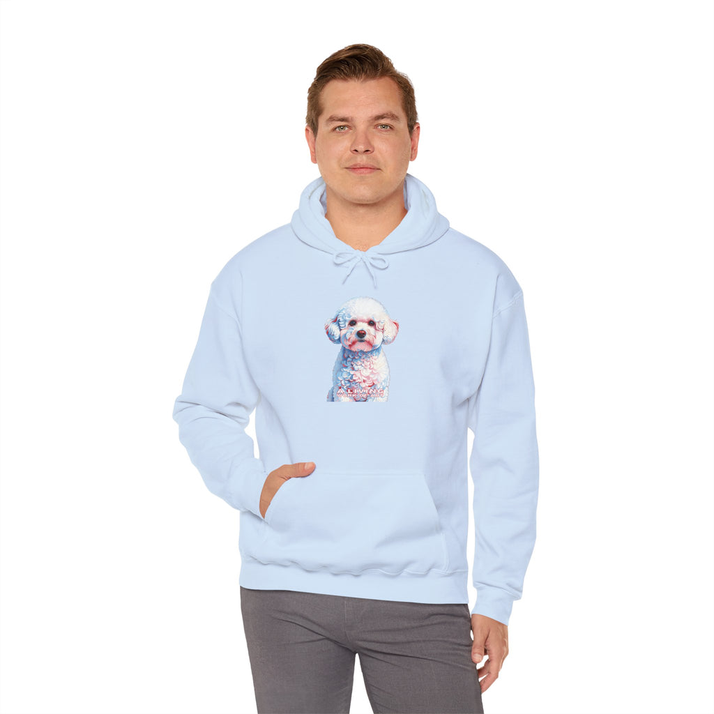 Bichon Frise Hoodie | Living Work of Art Collection | Pointillism Style