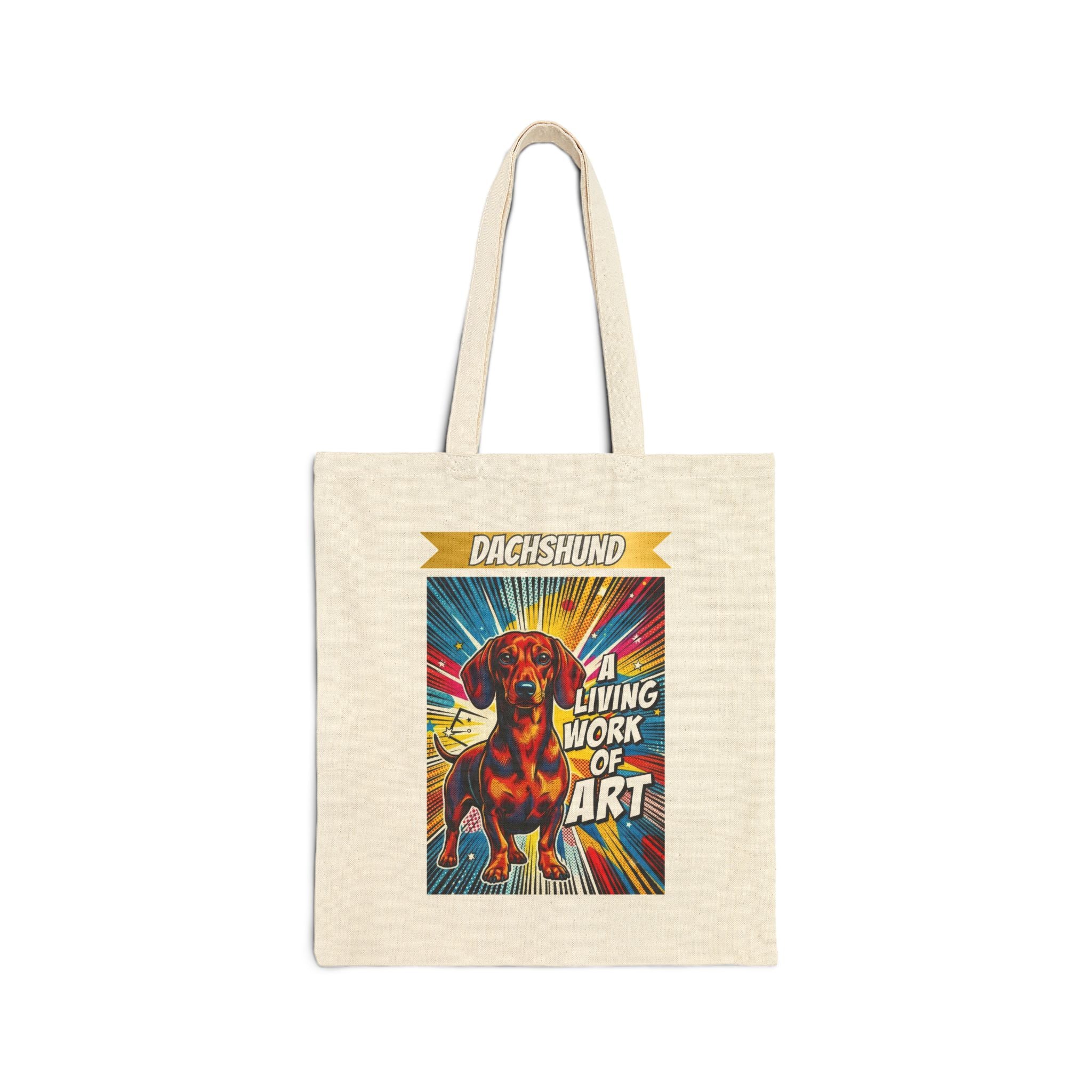 Dachshund Tote Bag | Living Work of Art Collection | Pop Art