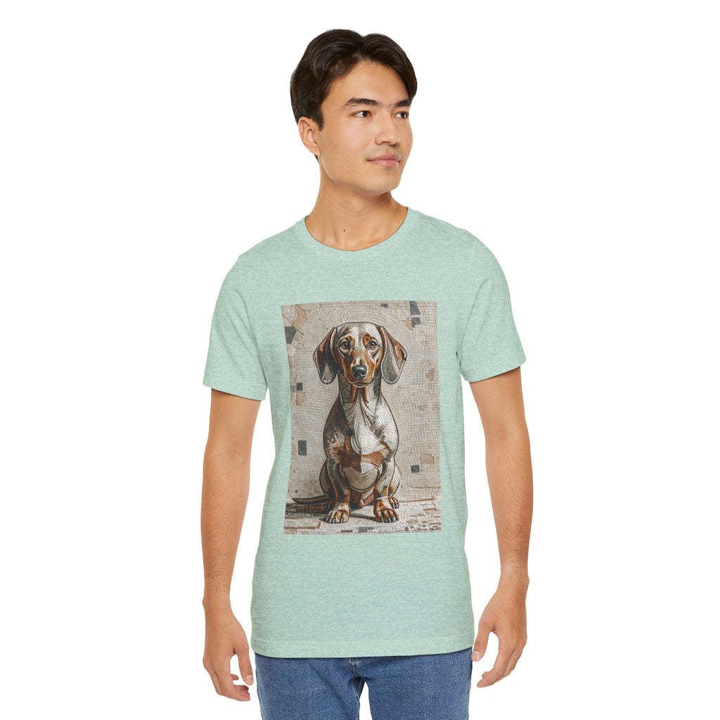 Dachshund T Shirt | Living Work of Art Collection | Mosaic Style