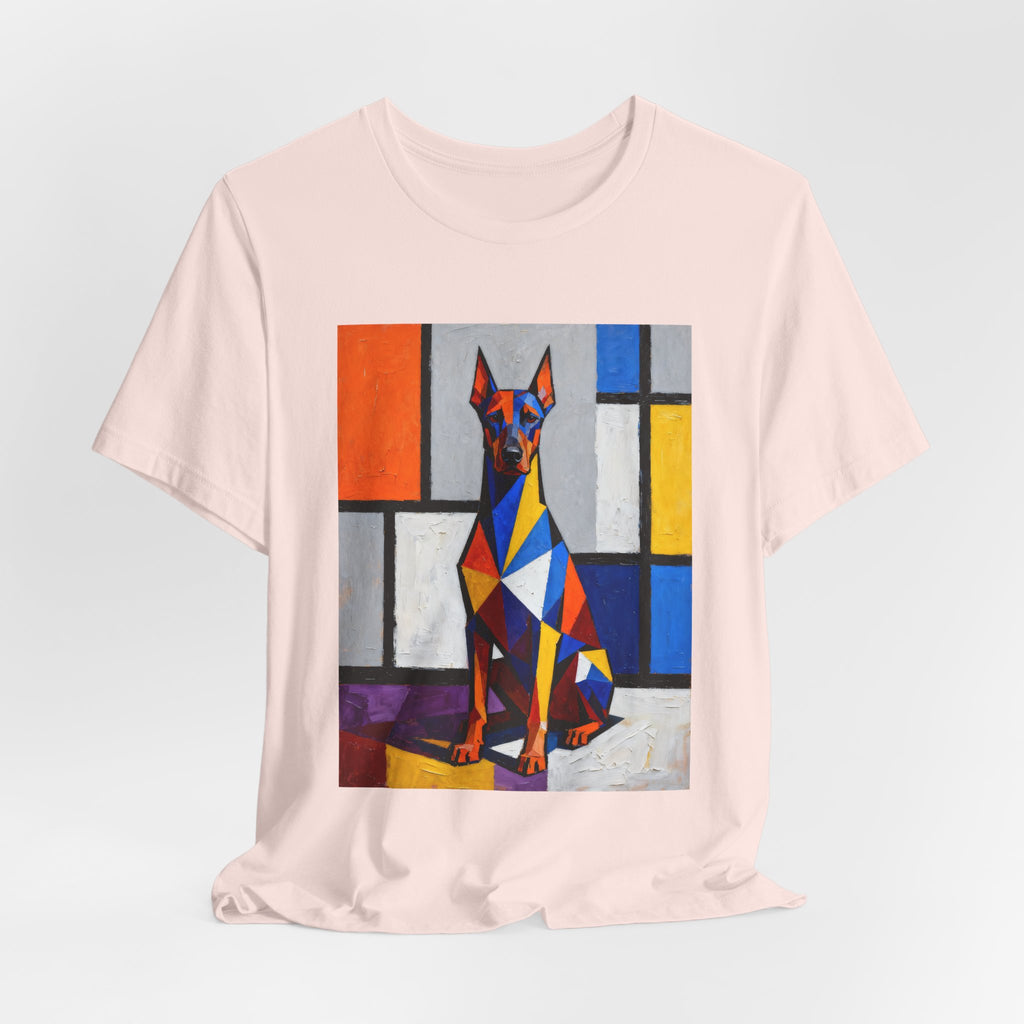 Doberman Pinscher T Shirt | Living Work of Art Collection | Cubist Style