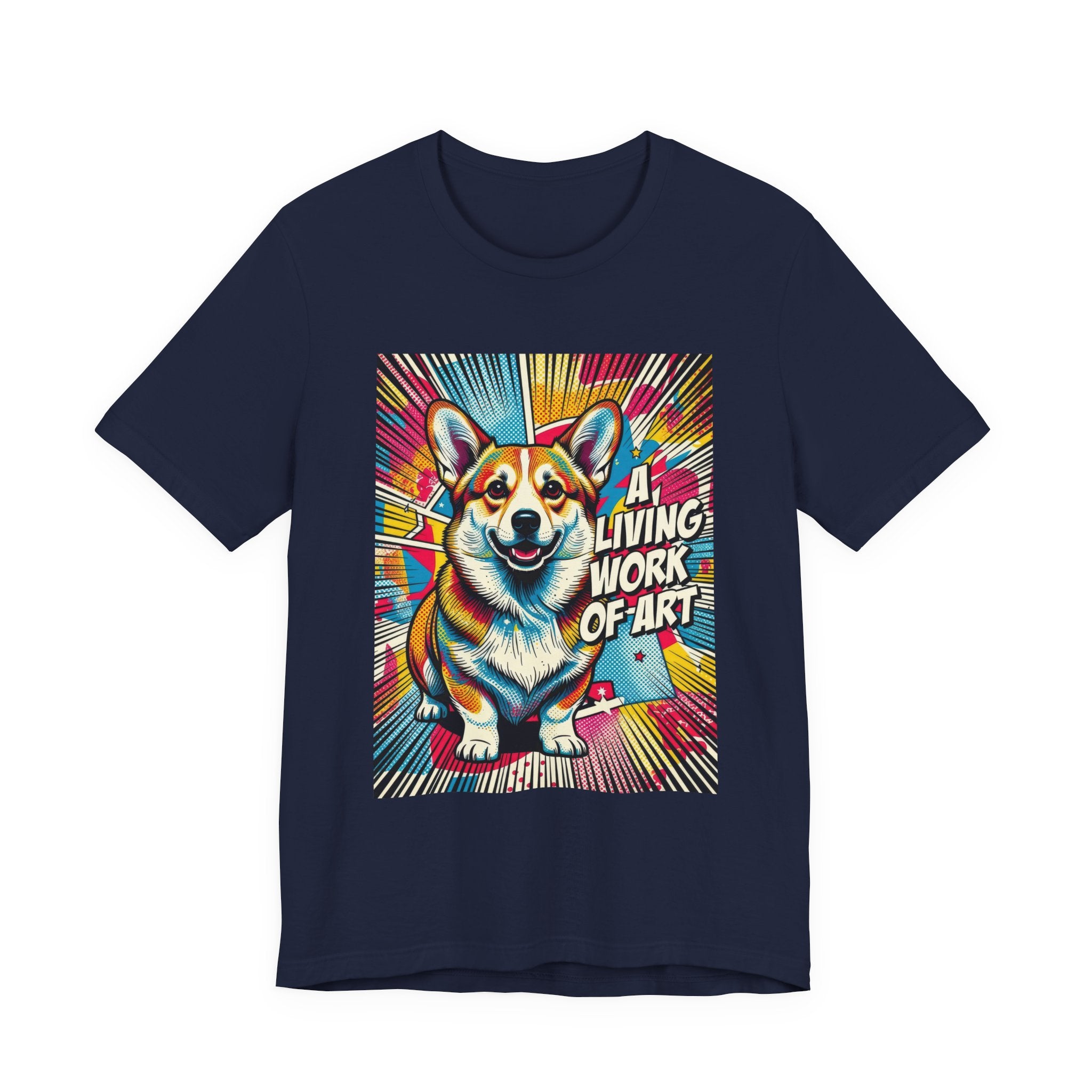 Corgi T Shirt | Living Work of Art Collection | Pop Art