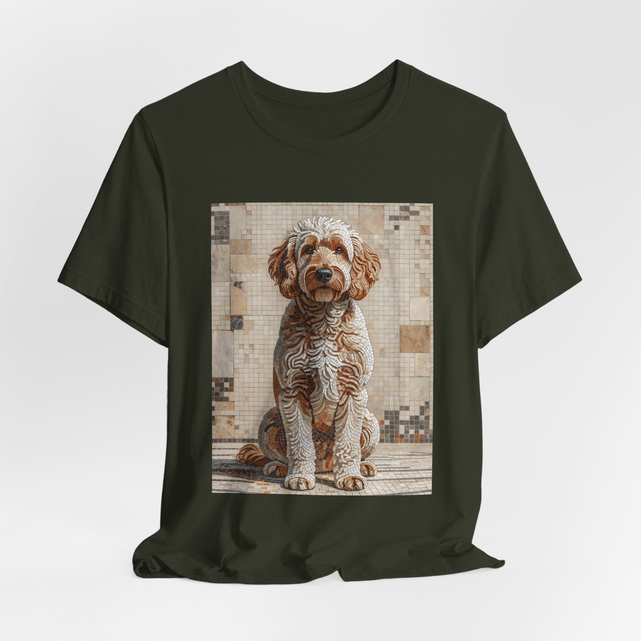 Goldendoodle T Shirt | Living Work of Art Collection | Mosaic Style