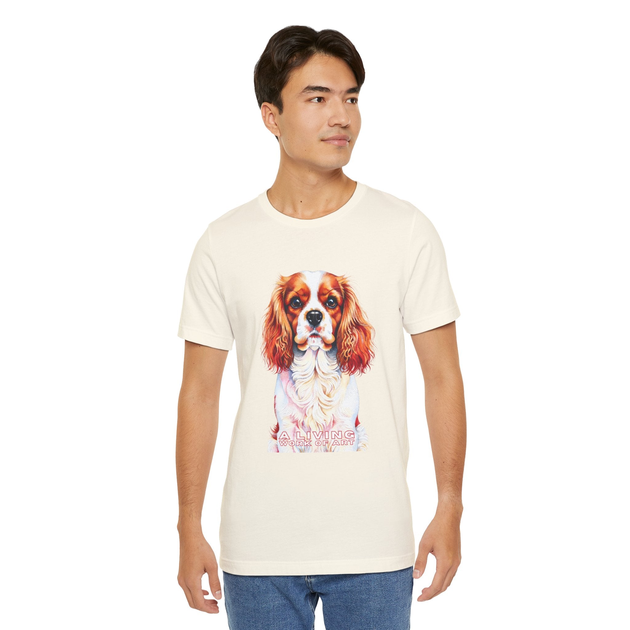 Cavalier King Charles Spaniel T Shirt | Living Work of Art Collection | Pointillism Style