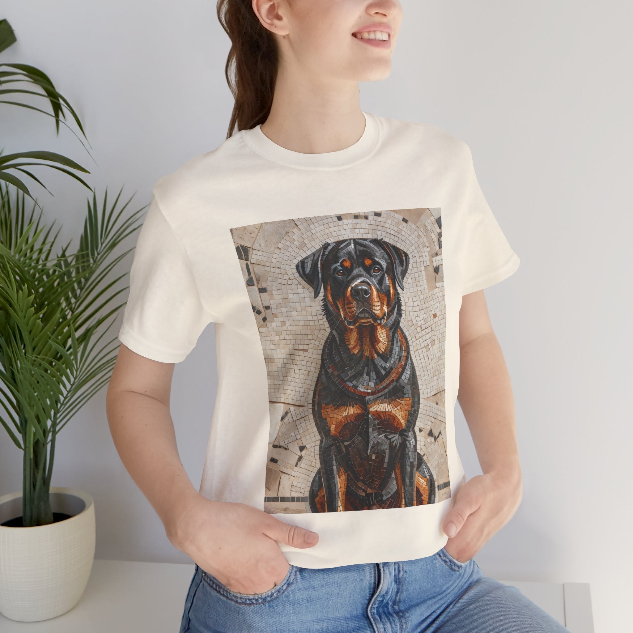 Rottweiler T Shirt | Living Work of Art Collection | Mosaic Style