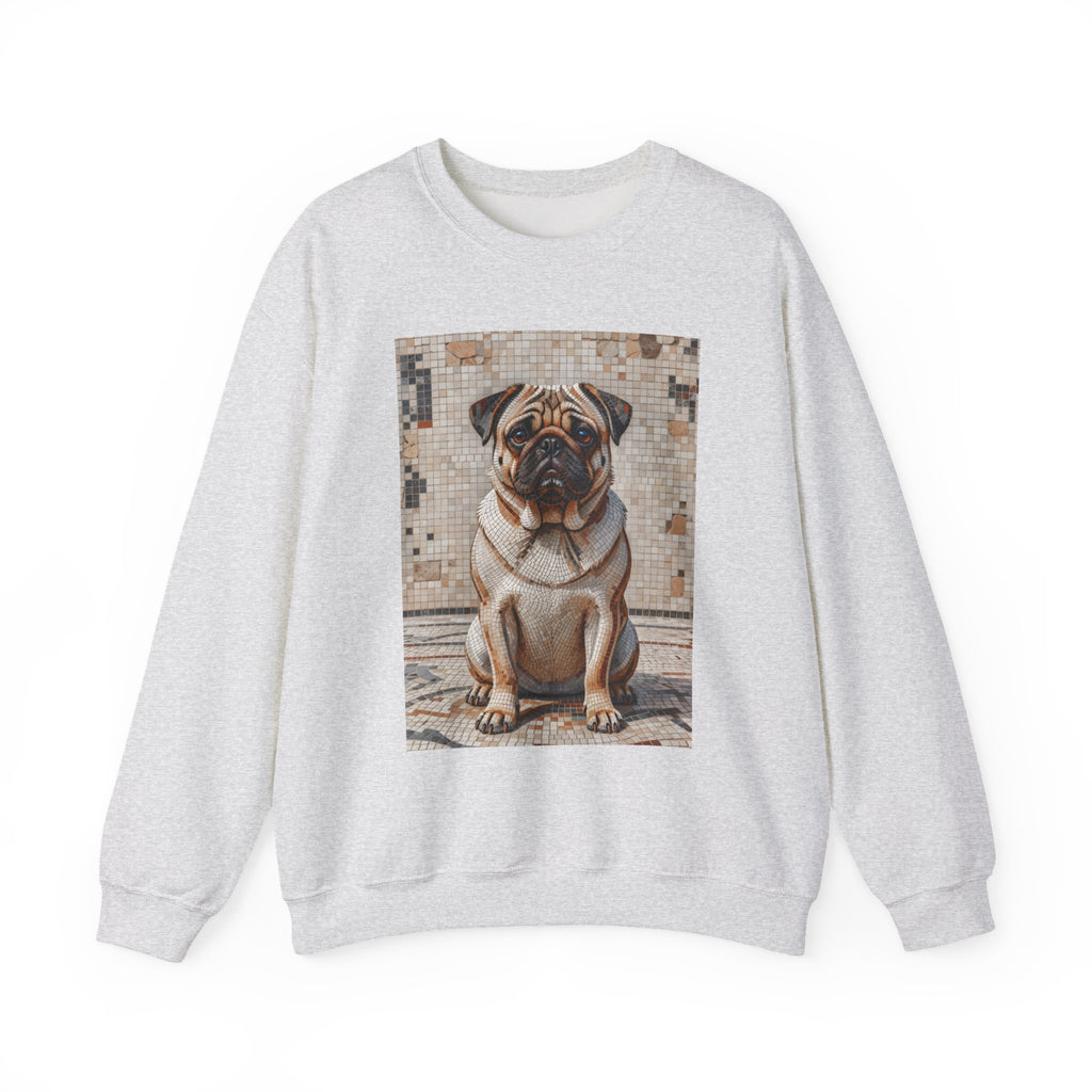Pug Sweatshirt | Living Work of Art Collection | Mosaic Style