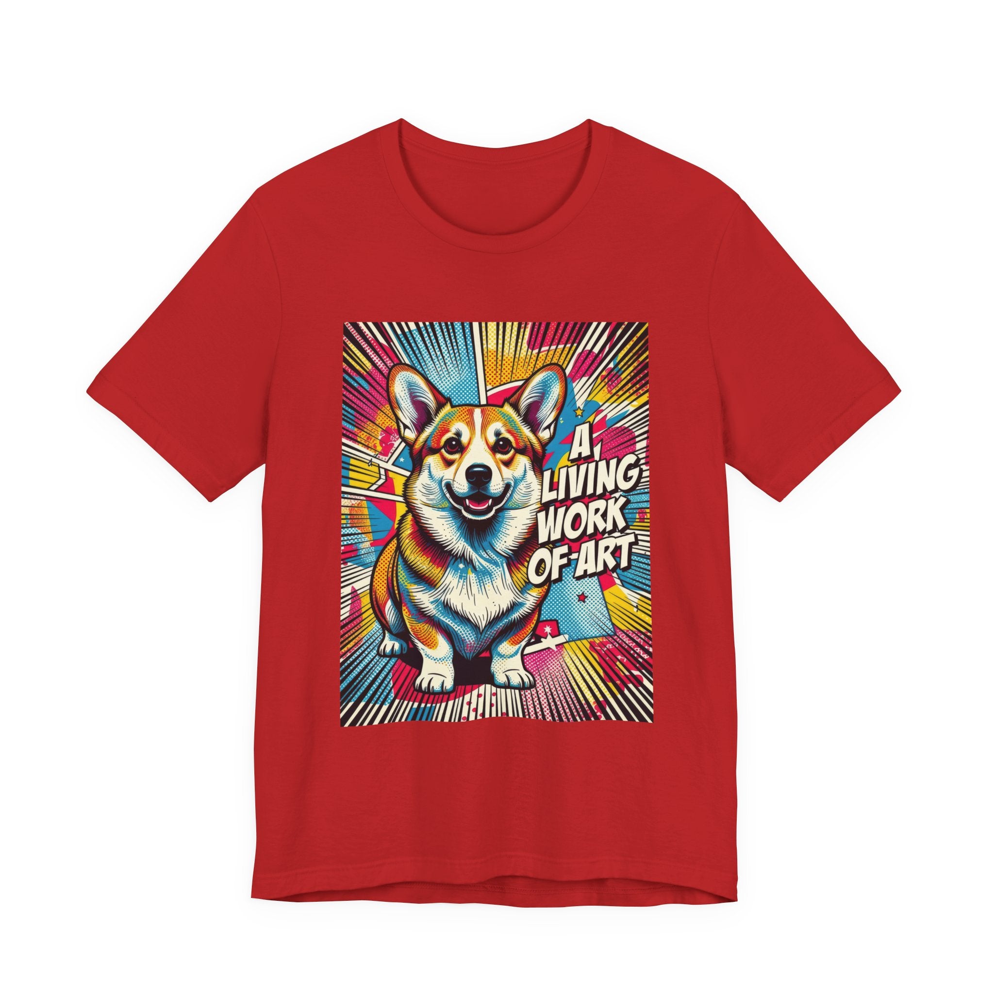 Corgi T Shirt | Living Work of Art Collection | Pop Art