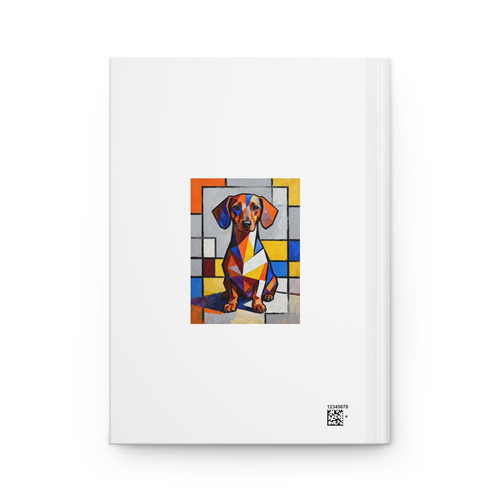Dachshund Notebook | Living Work of Art Collection | Cubist Style