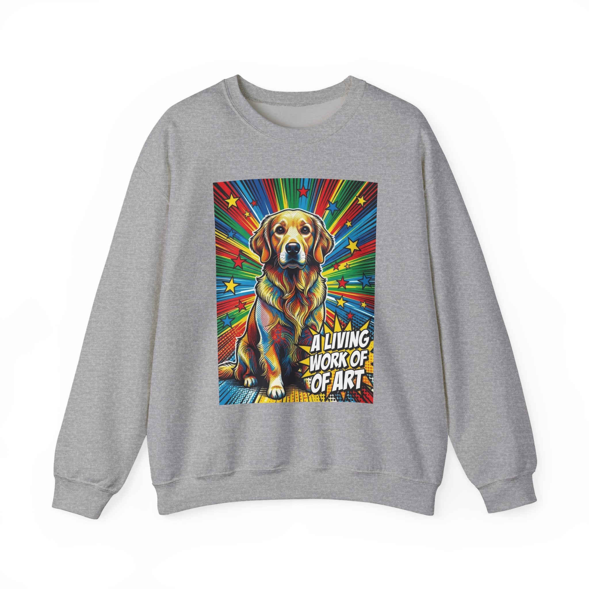 Golden Retriever Sweatshirt | Living Work of Art Collection | Pop Art