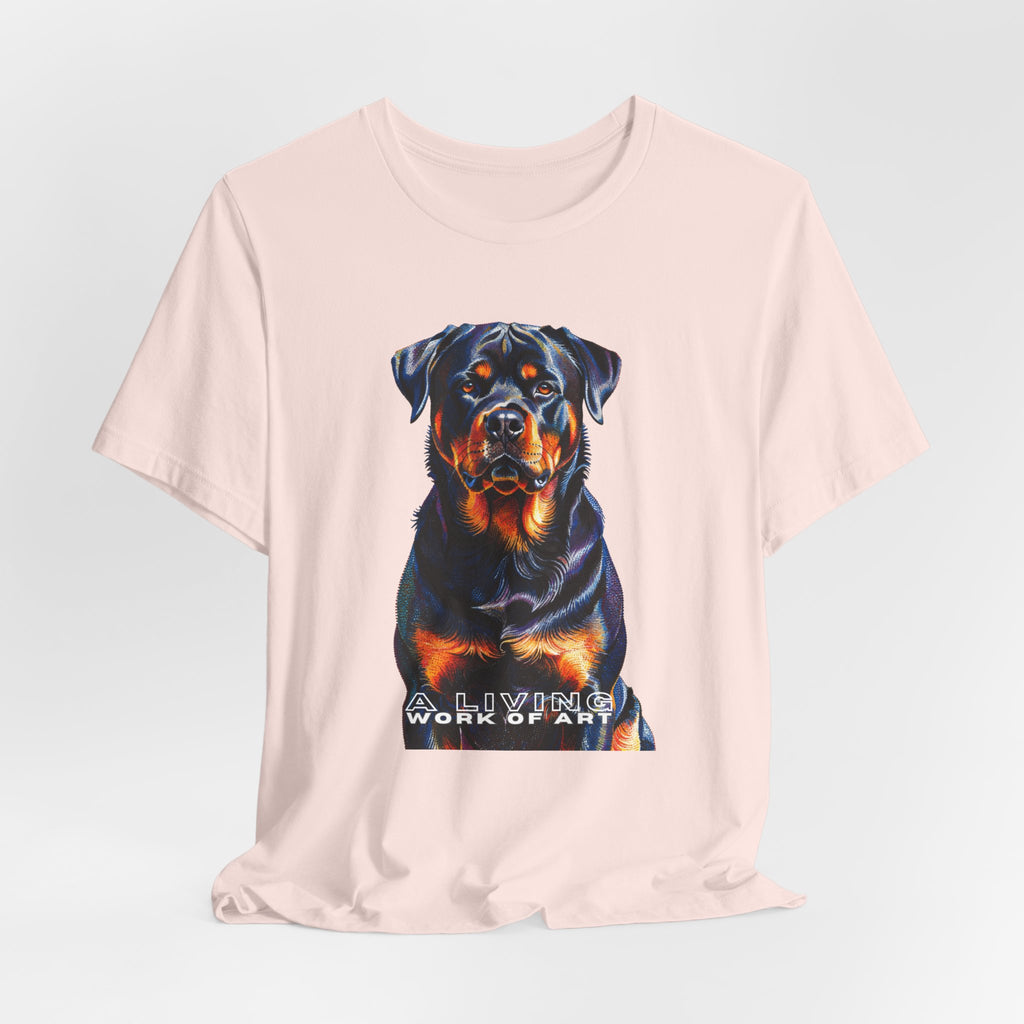 Rottweiler T Shirt | Living Work of Art Collection | Pointillism Style