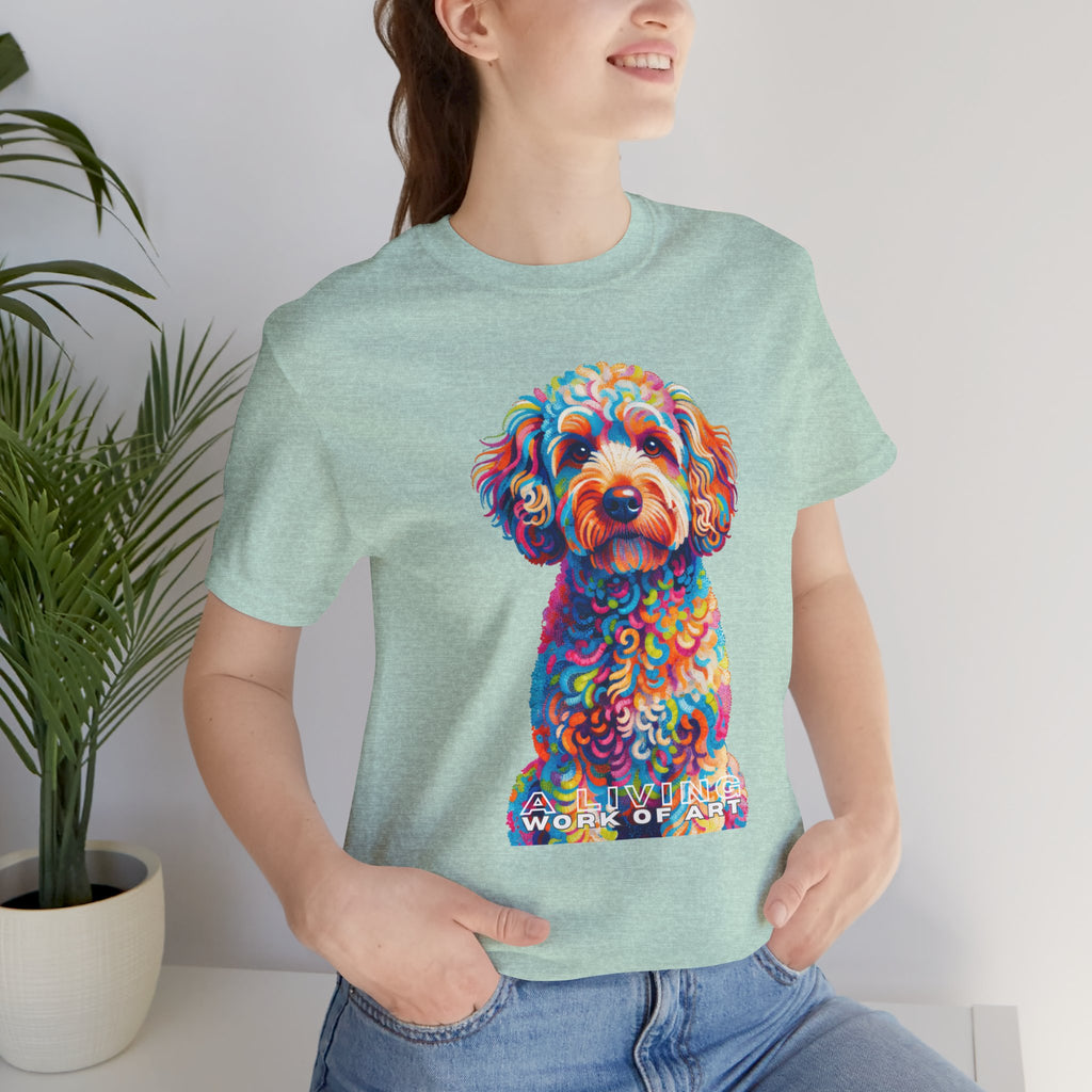 Schnoodle T Shirt | Living Work of Art Collection | Pointillism Style