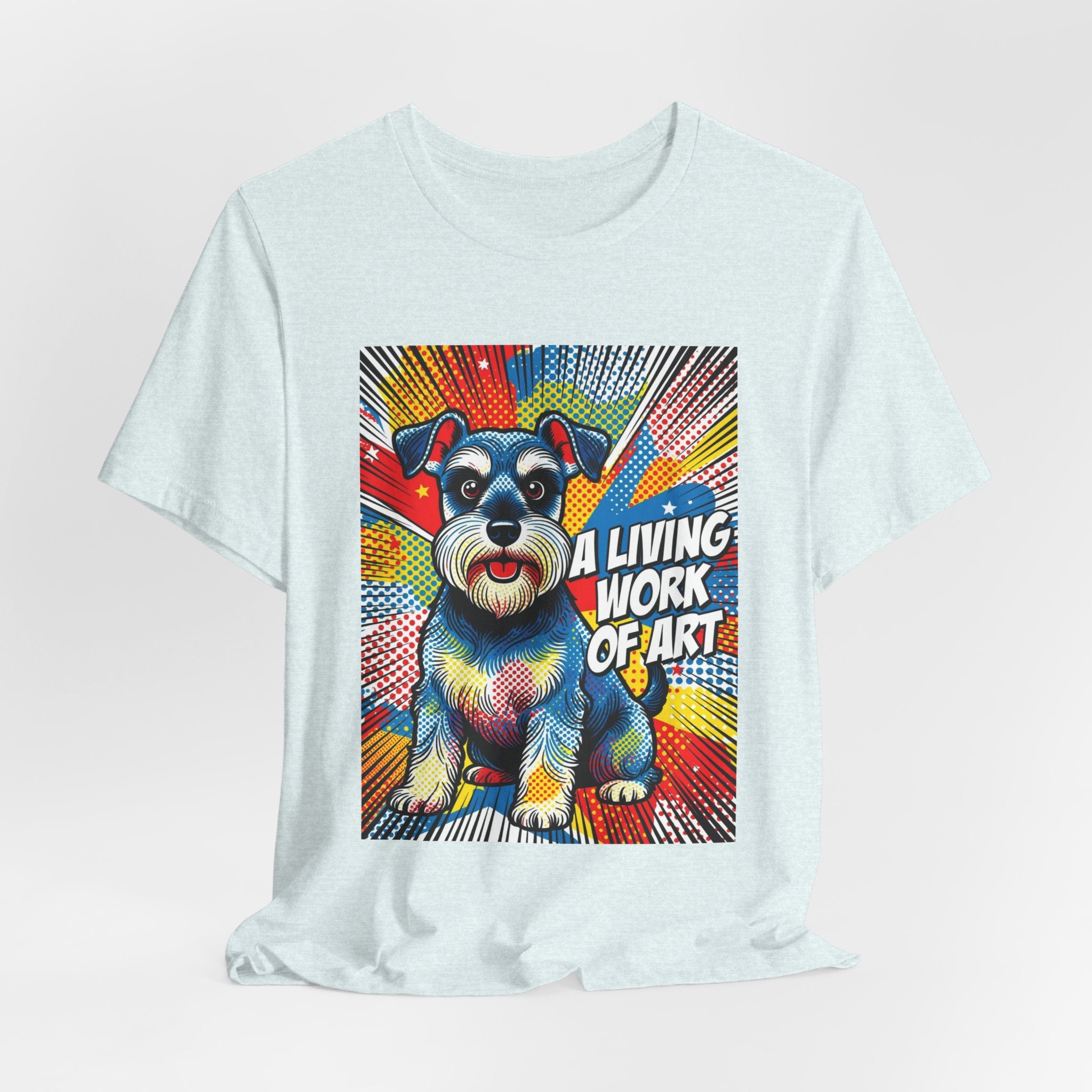 Schnauzer T Shirt | Living Work of Art Collection | Pop Art