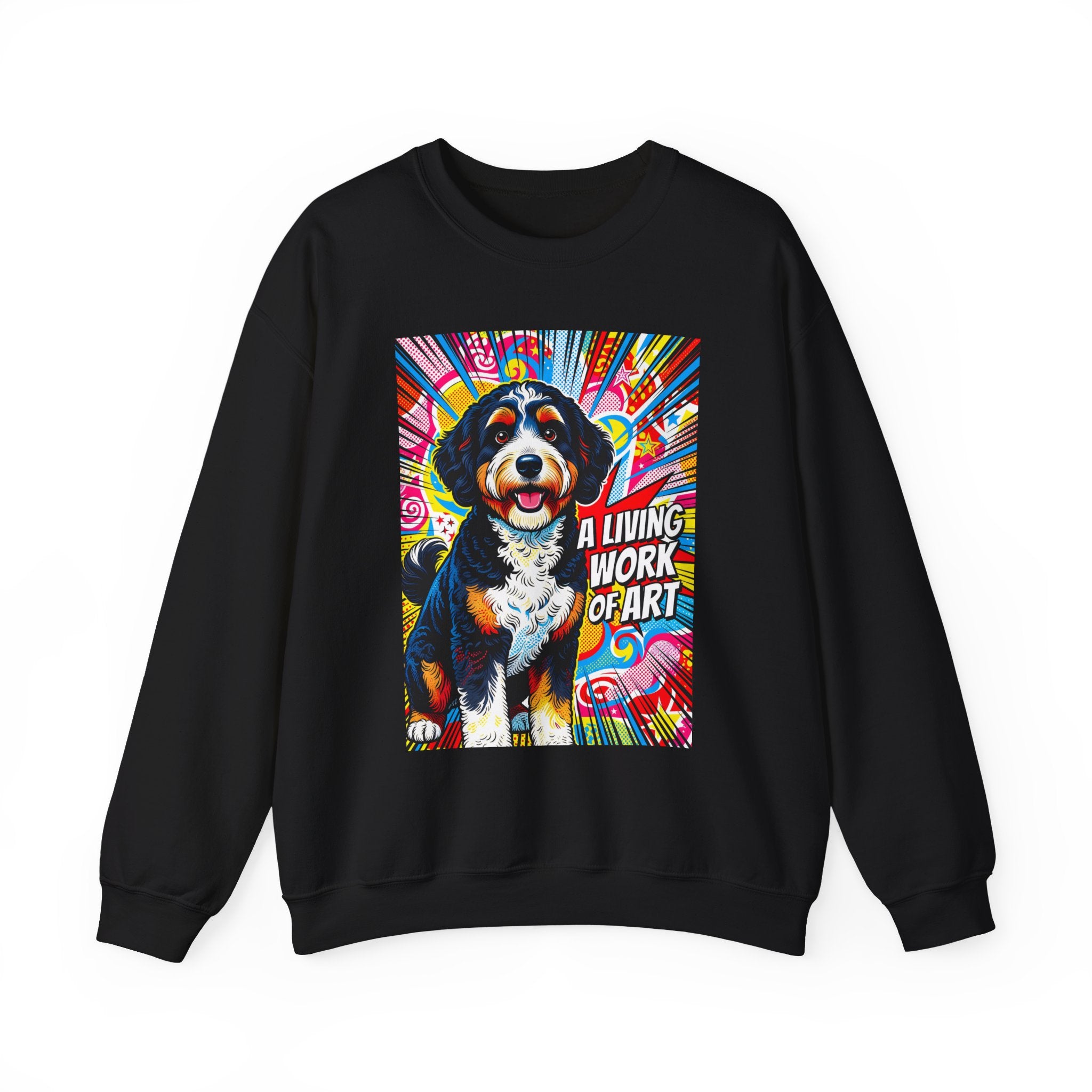 Bernedoodle Sweatshirt | Living Work of Art Collection | Pop Art