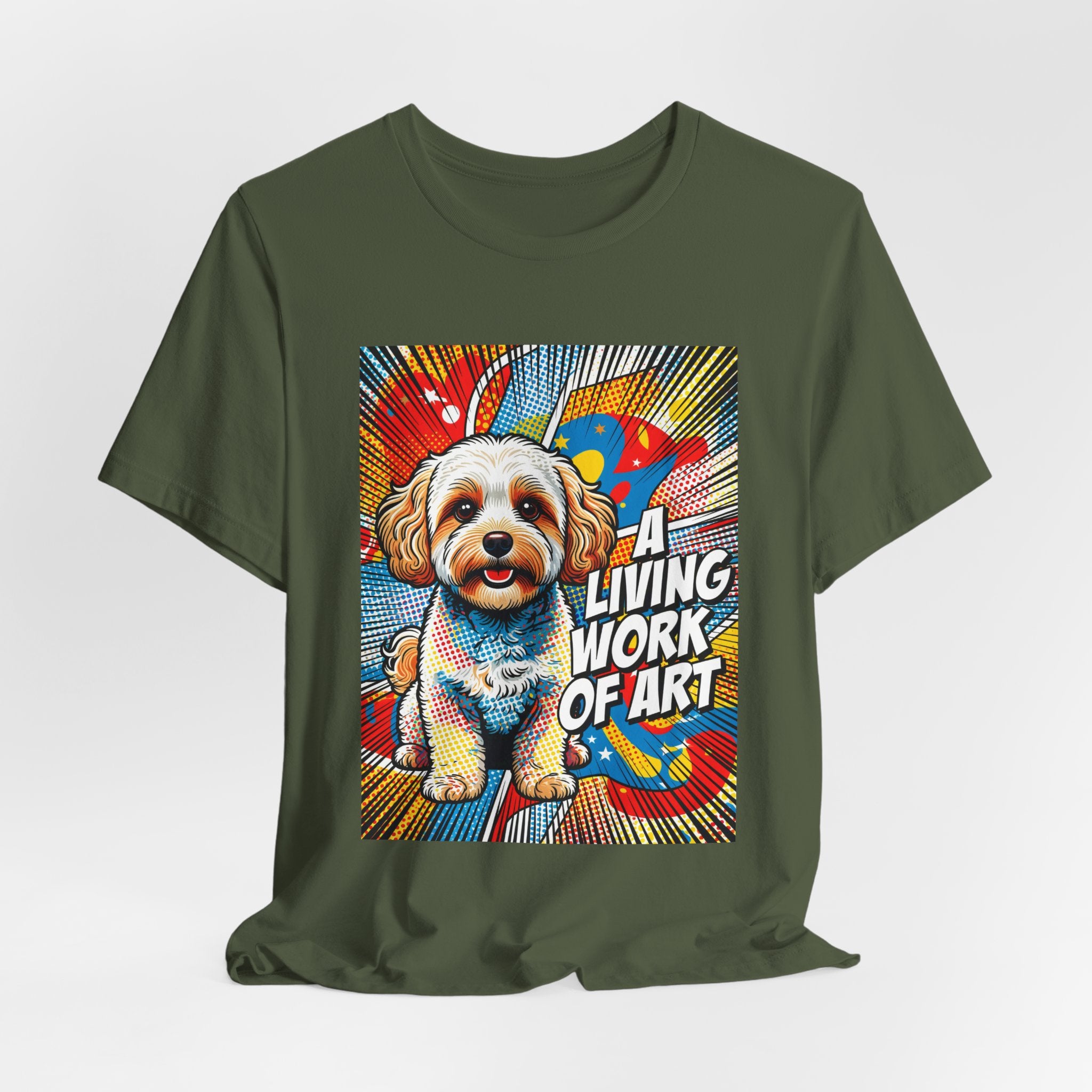 Maltipoo T Shirt | Living Work of Art Collection | Pop Art