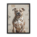 Staffordshire Bull Terrier Canvas Wall Art | Living Work of Art Collection | Mosaic Style Print