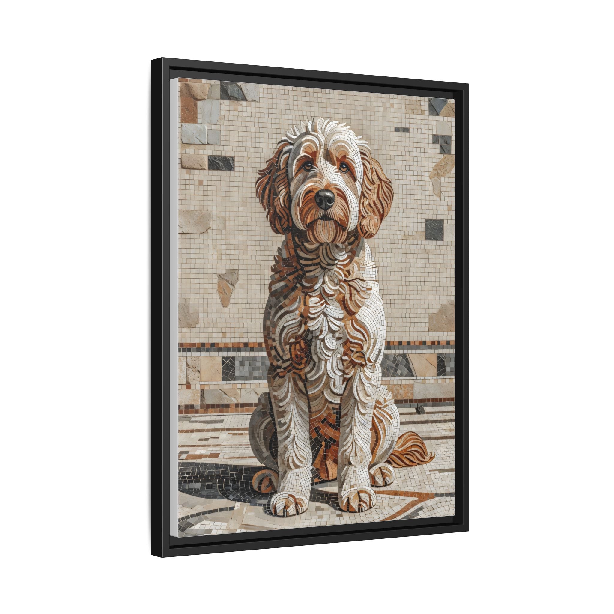 Labradoodle Canvas Wall Art | Living Work of Art Collection | Mosaic Style Print