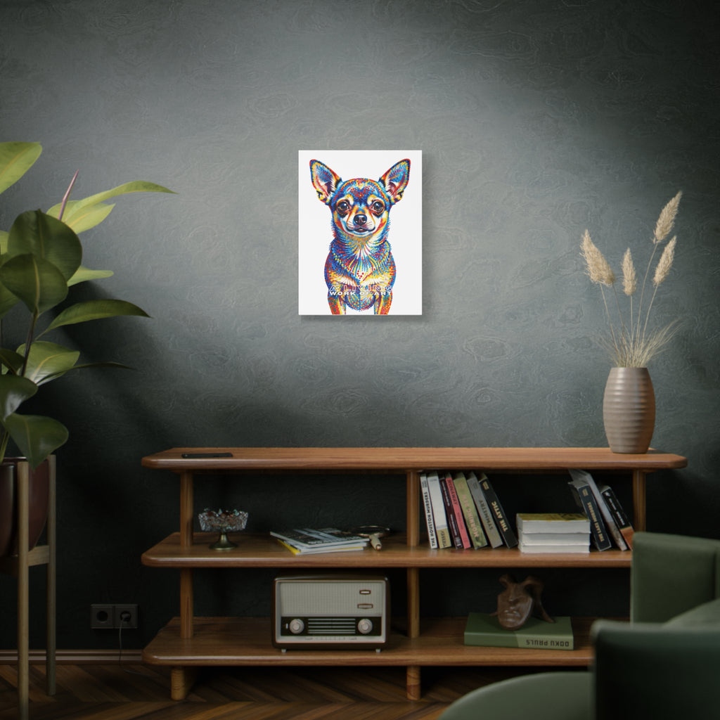 Chihuahua Canvas Wall Art | Living Work of Art Collection | Pointillism Style Print