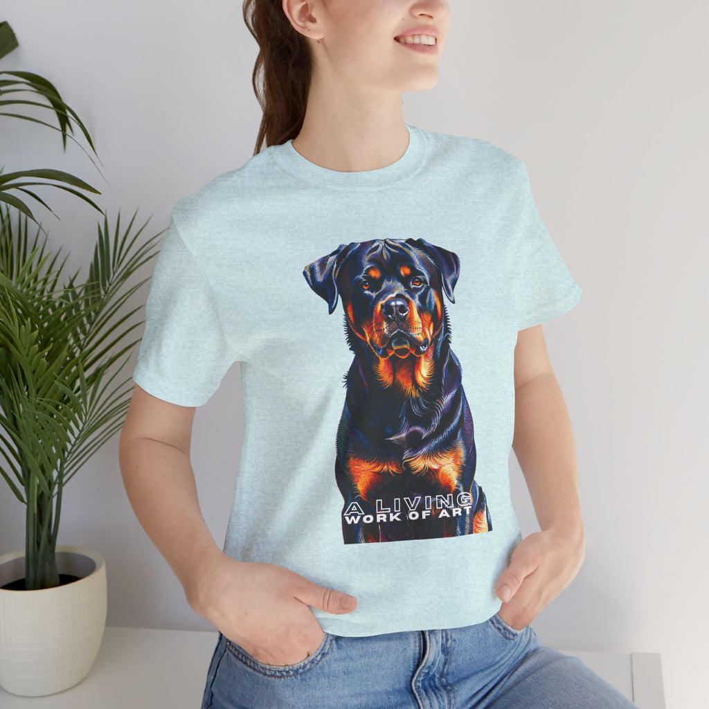 Rottweiler T Shirt | Living Work of Art Collection | Pointillism Style