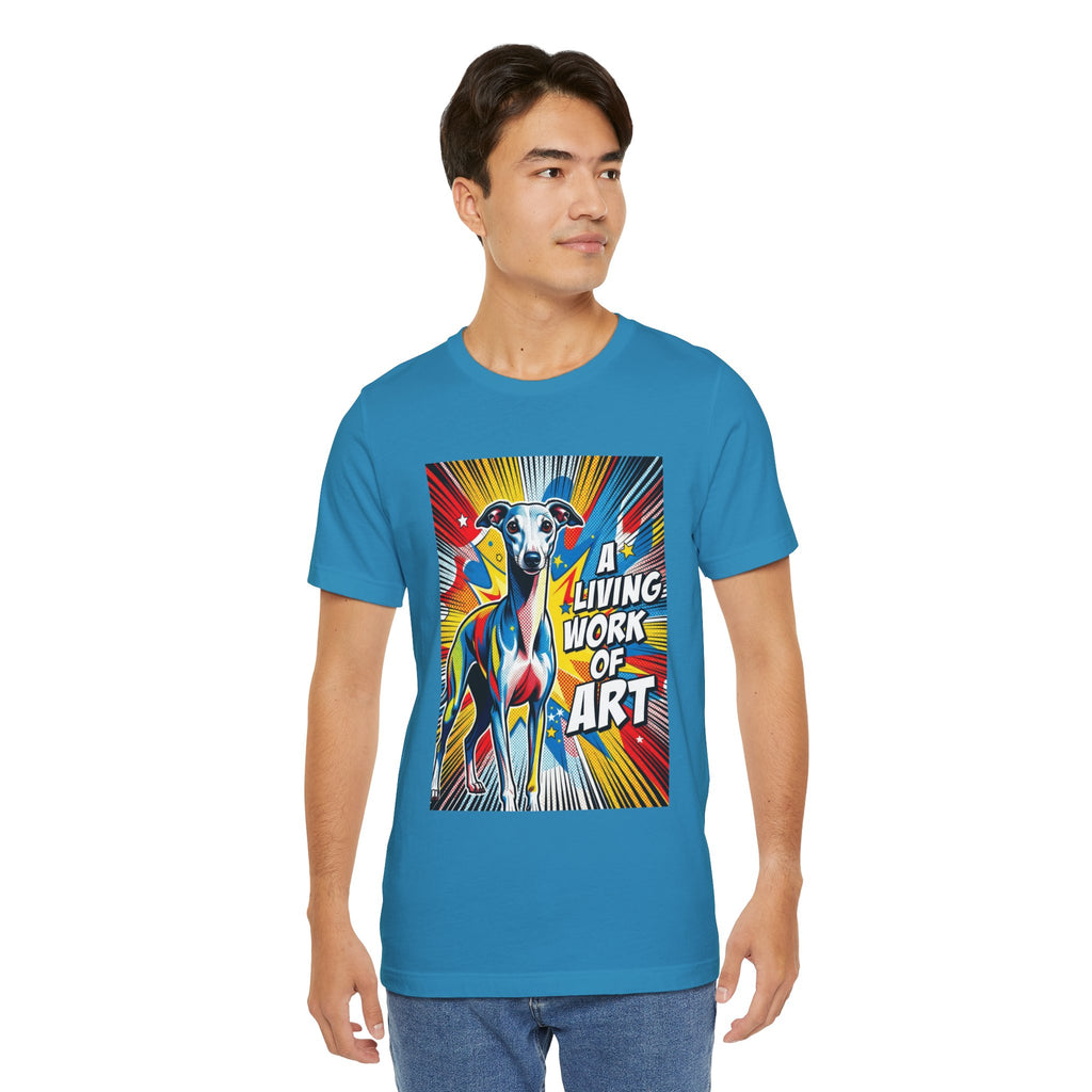 Italian Greyhound T Shirt | Living Work of Art Collection | Pop Art