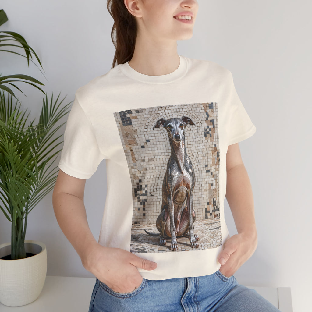 Italian Greyhound T Shirt | Living Work of Art Collection | Mosaic Style