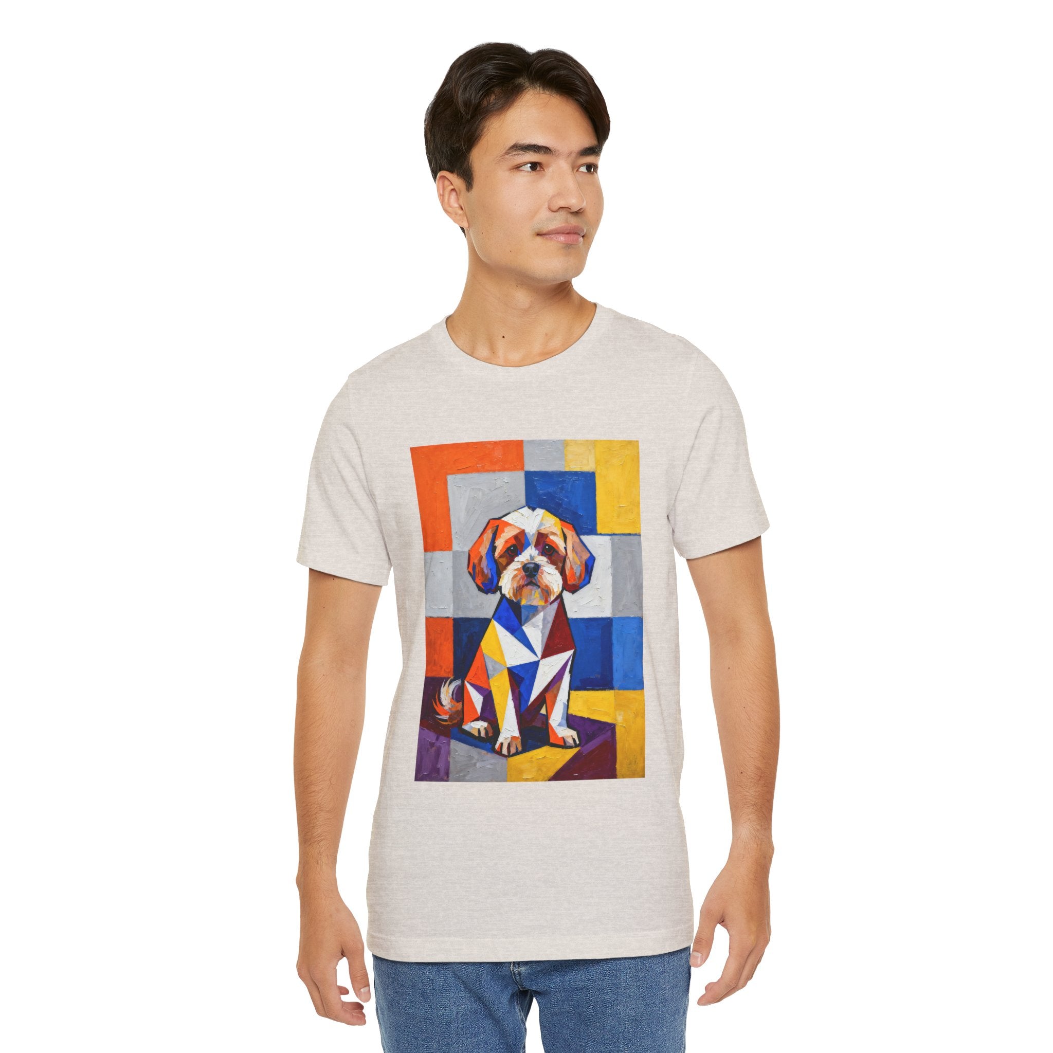 Maltipoo T Shirt | Living Work of Art Collection | Cubist Style