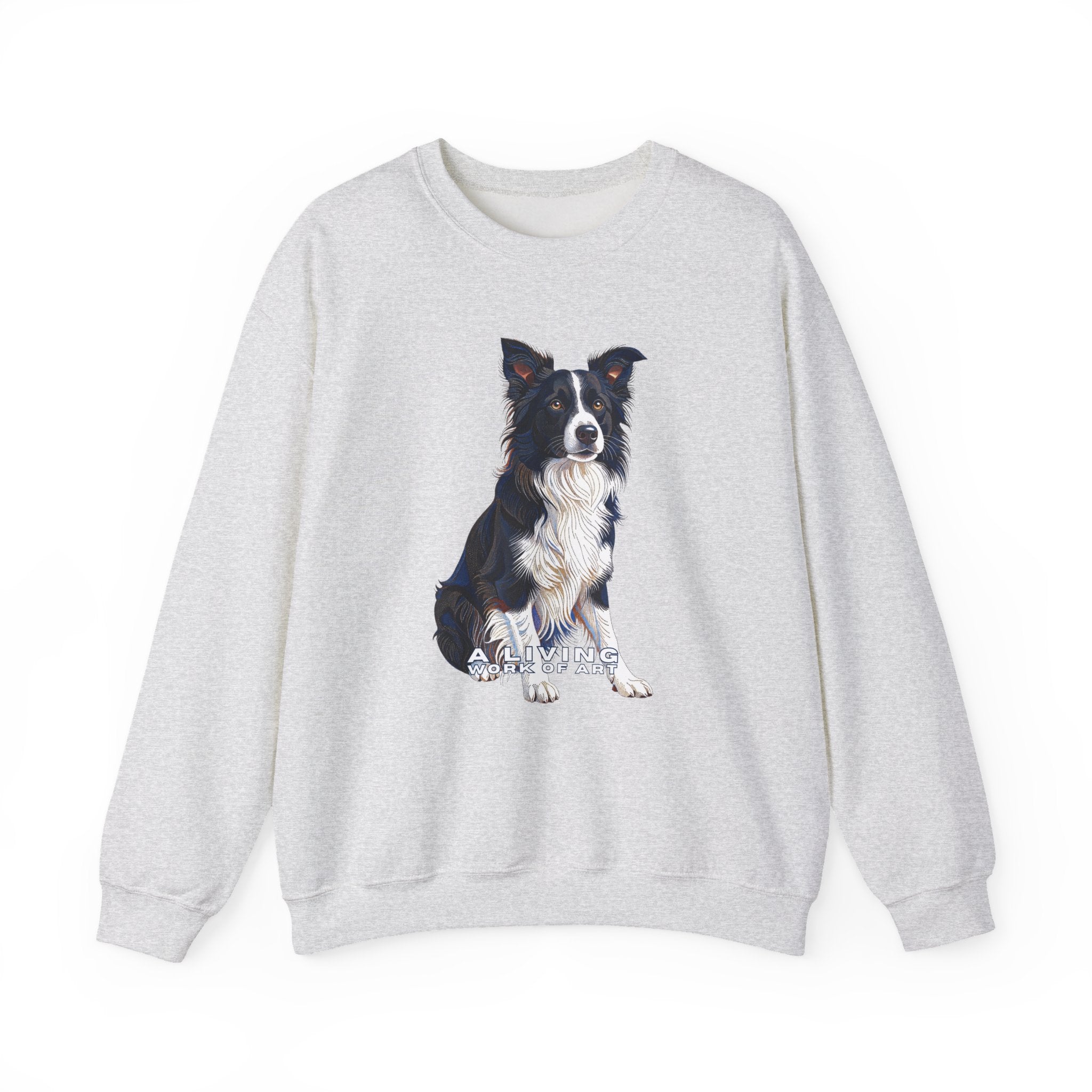 Border Collie Sweatshirt | Living Work of Art Collection | Pointillism Style