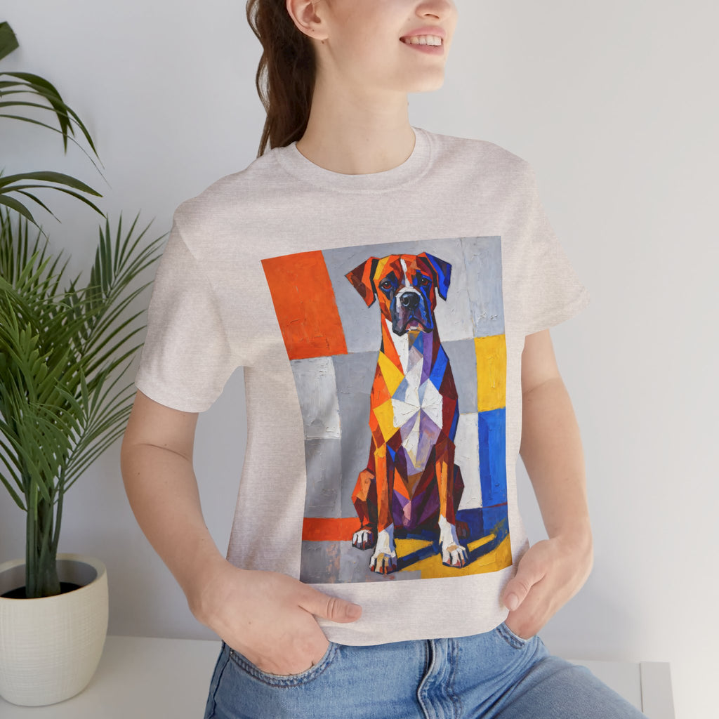 Boxer T Shirt | Living Work of Art Collection | Cubist Style