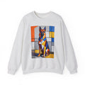 German Shepherd Sweatshirt | Living Work of Art Collection | Cubist Style