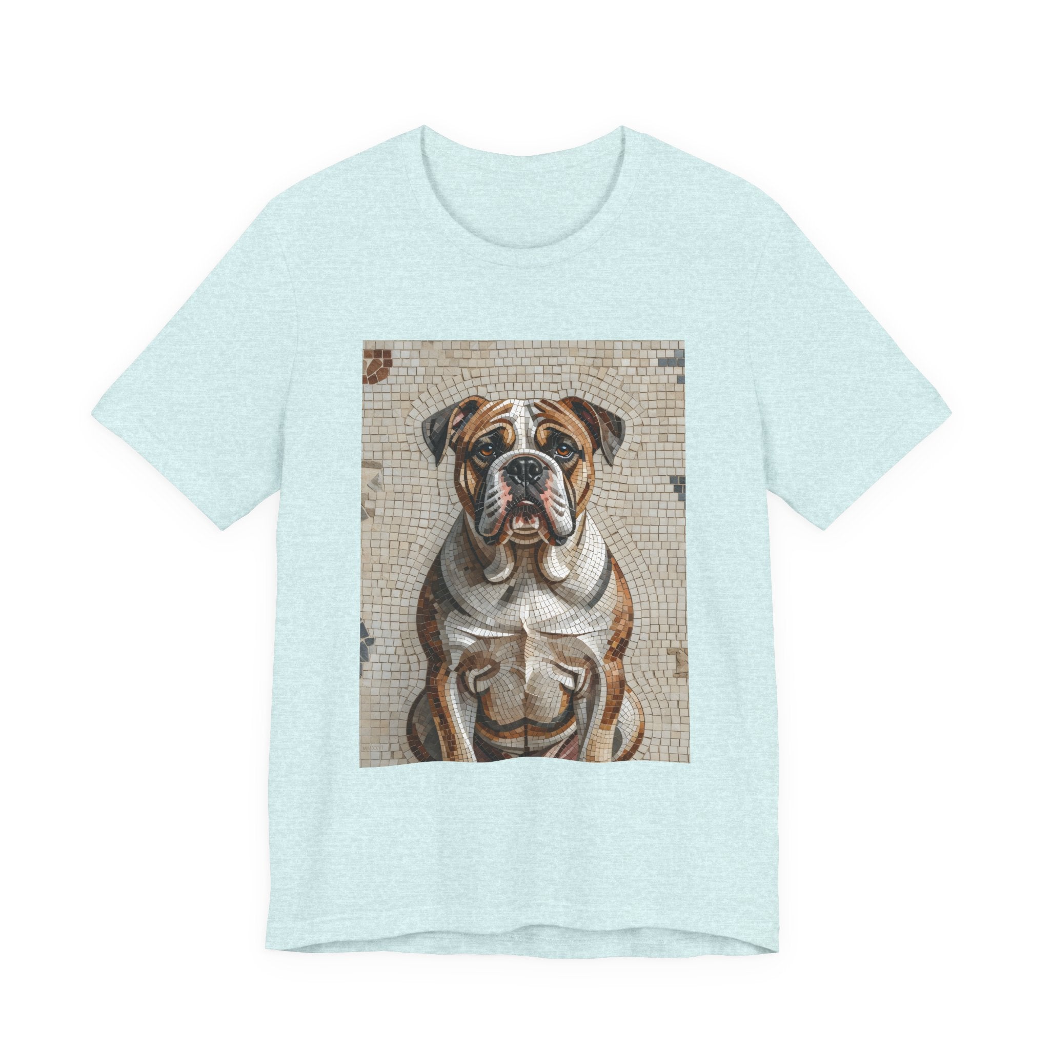 Bulldog T Shirt | Living Work of Art Collection | Mosaic Style