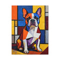 French Bulldog Canvas Wall Art | Living Work of Art Collection | Cubist Style Print
