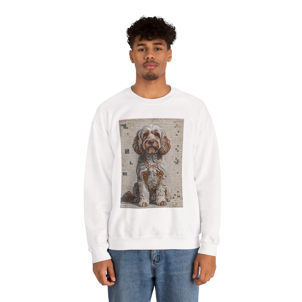 Cockapoo Sweatshirt | Living Work of Art Collection | Mosaic Style