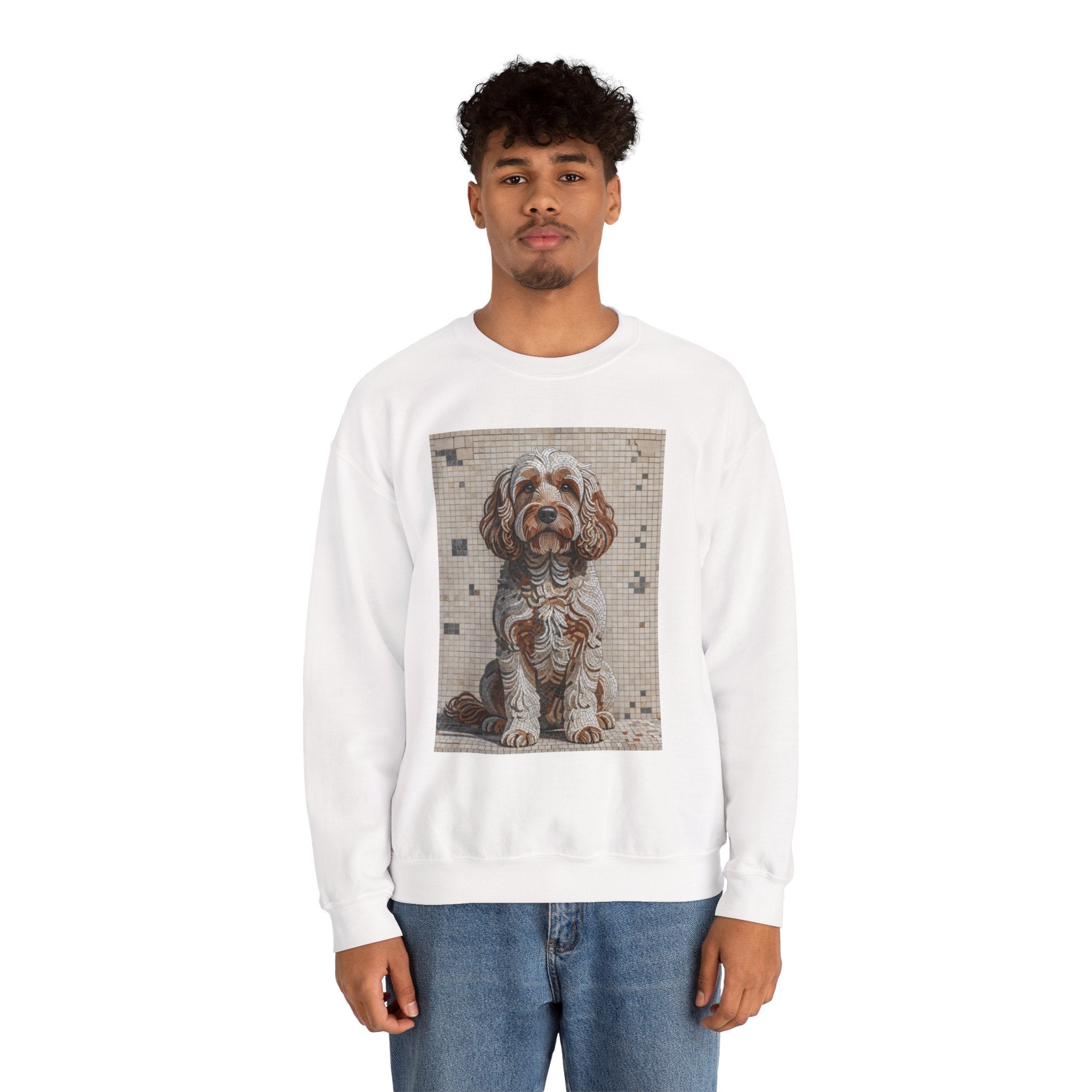 Cockapoo Sweatshirt | Living Work of Art Collection | Mosaic Style