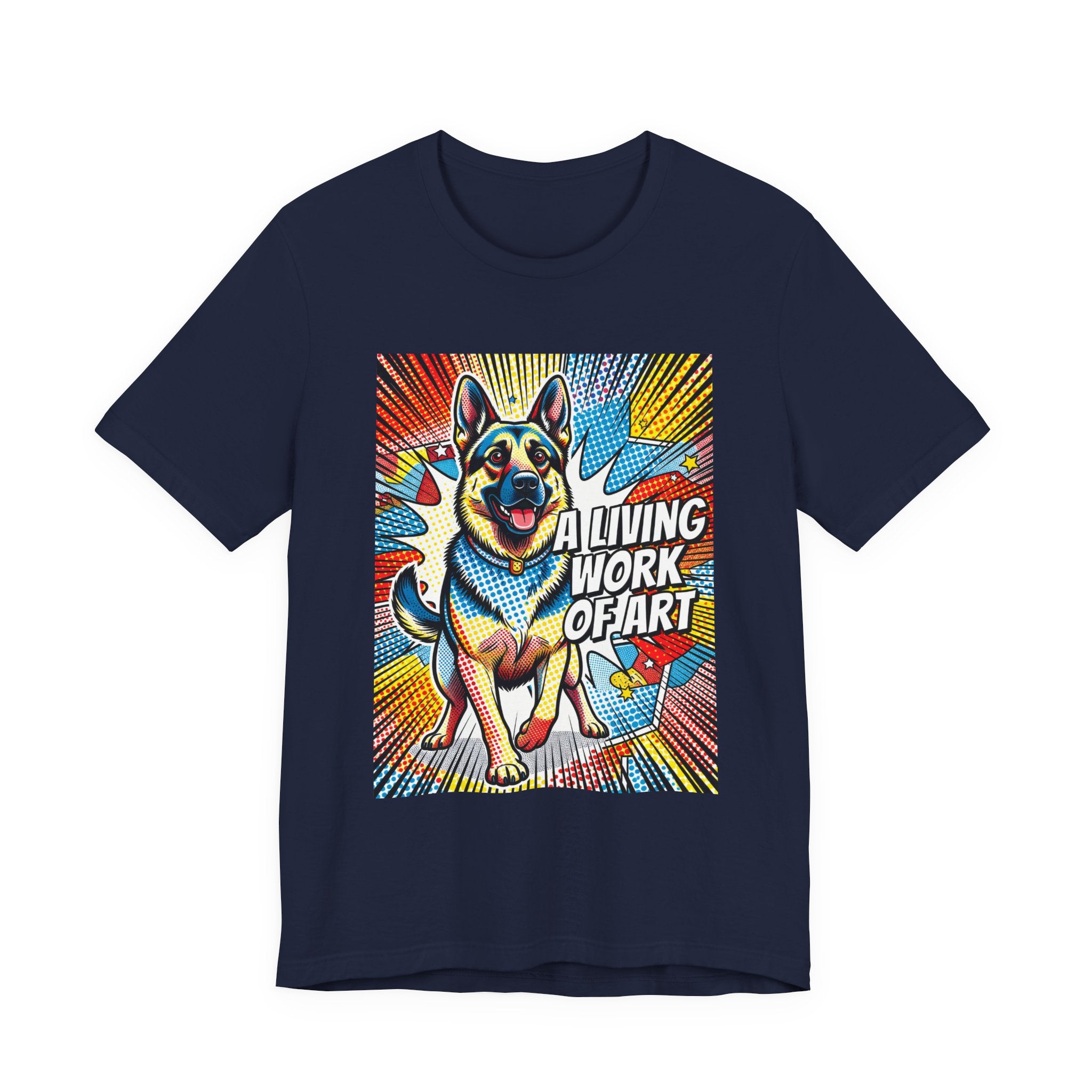 German Shepherd T Shirt | Living Work of Art Collection | Pop Art