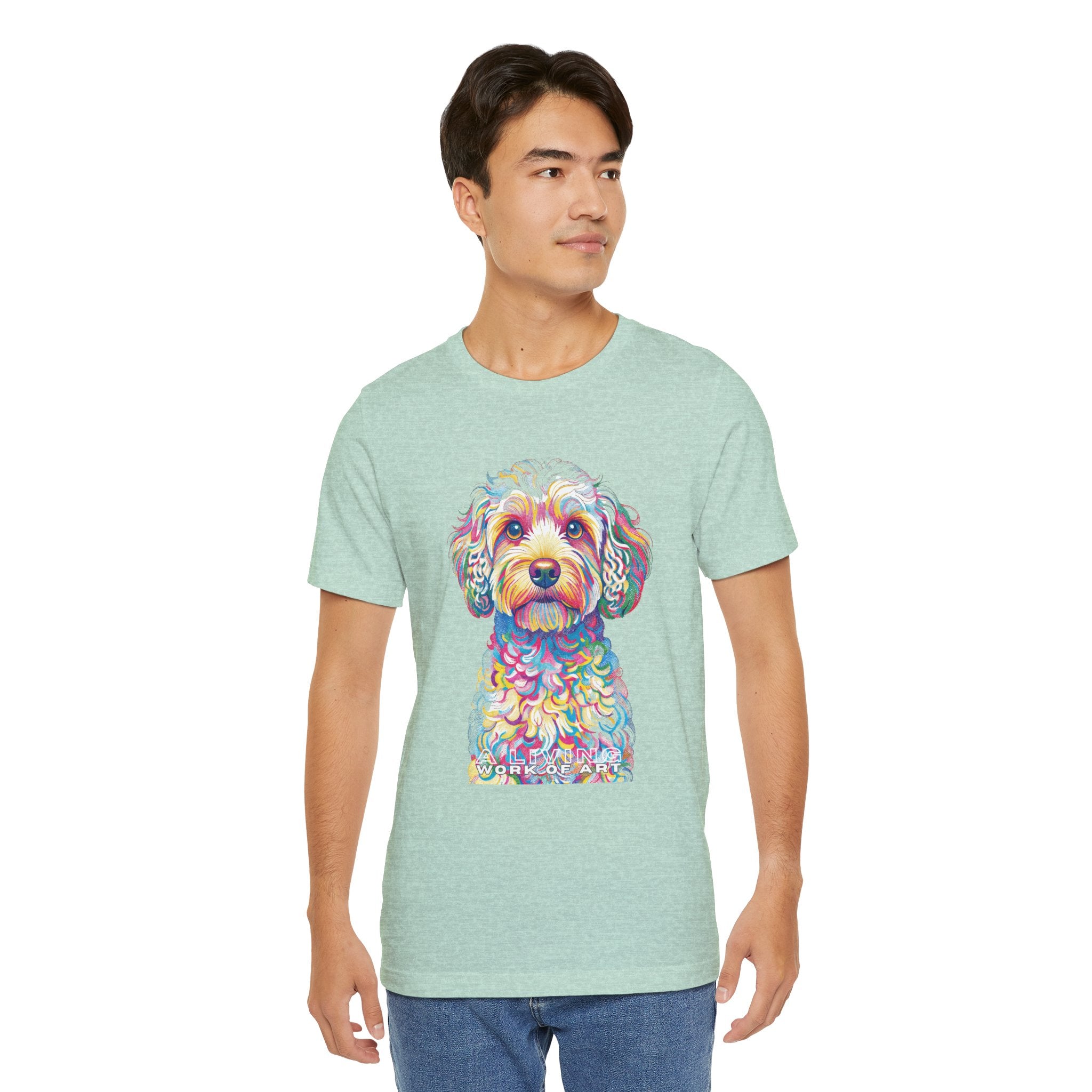 Cavapoo T Shirt | Living Work of Art Collection | Pointillism Style