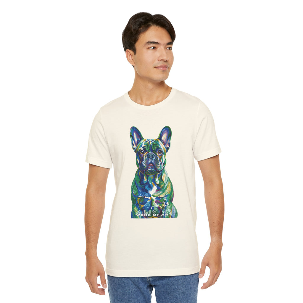 French Bulldog T Shirt | Living Work of Art Collection | Pointillism Style