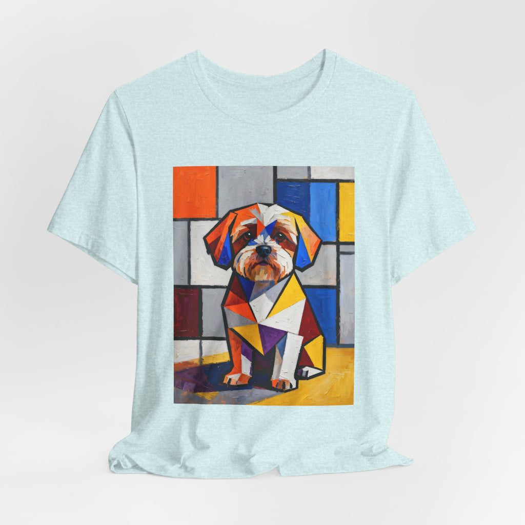 Shih-Poo T Shirt | Living Work of Art Collection | Cubist Style