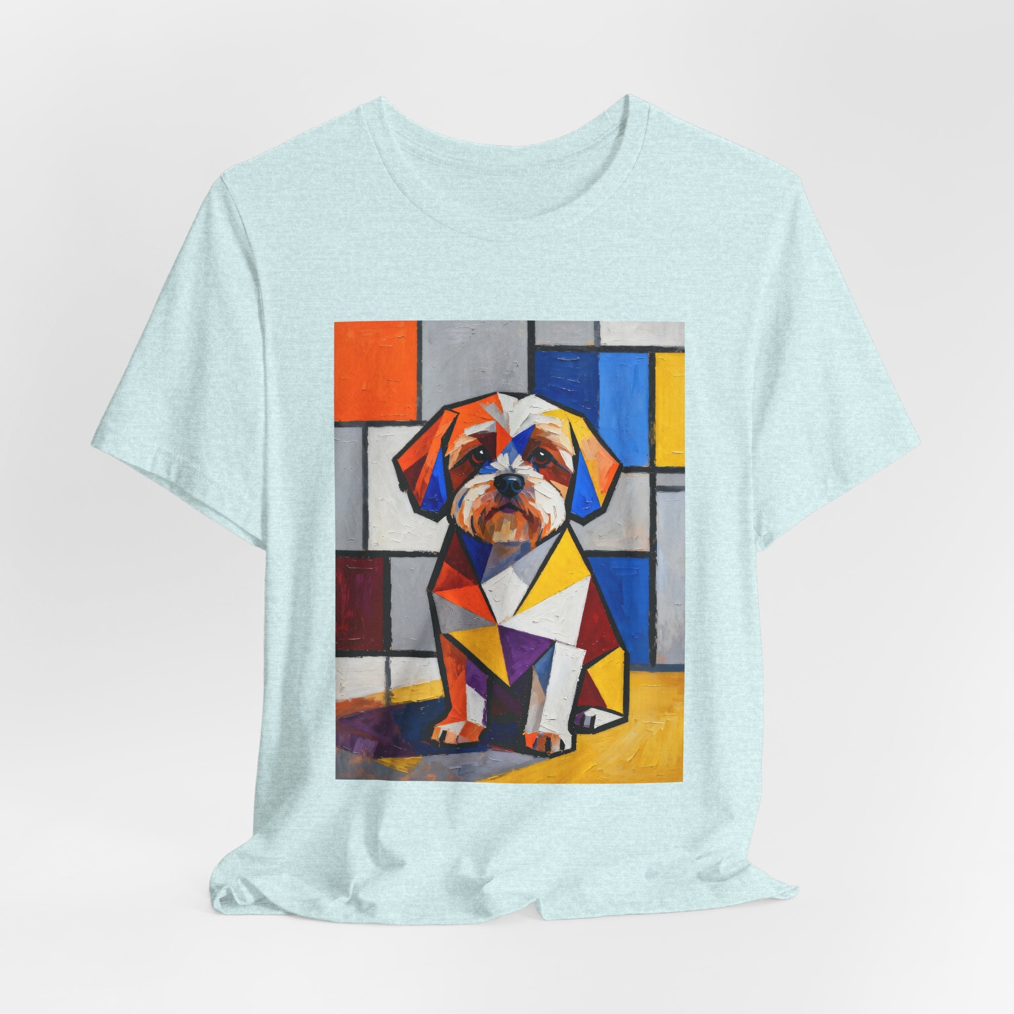 Shih-Poo T Shirt | Living Work of Art Collection | Cubist Style