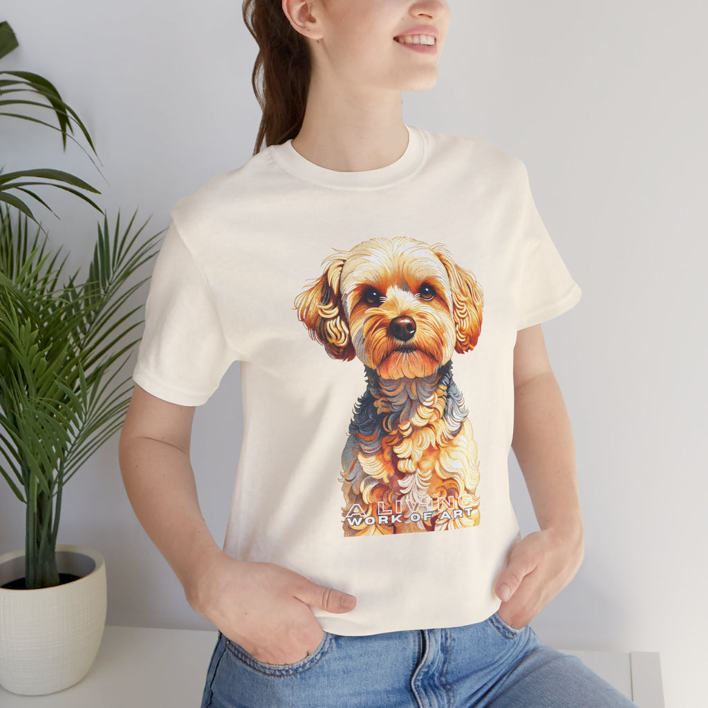 Yorkipoo T Shirt | Living Work of Art Collection | Pointillism Style