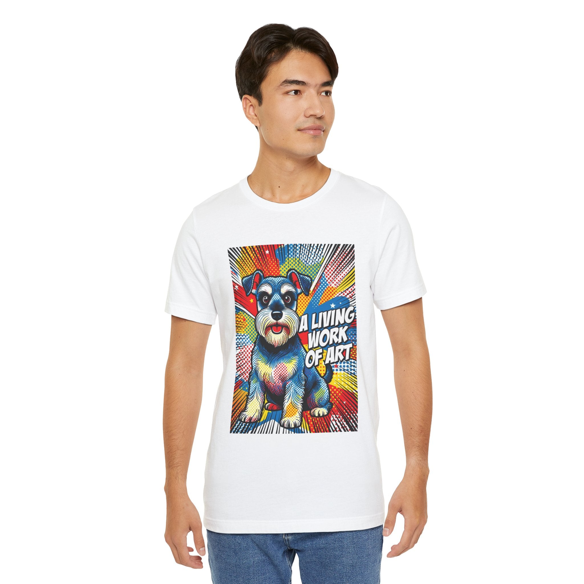 Schnauzer T Shirt | Living Work of Art Collection | Pop Art