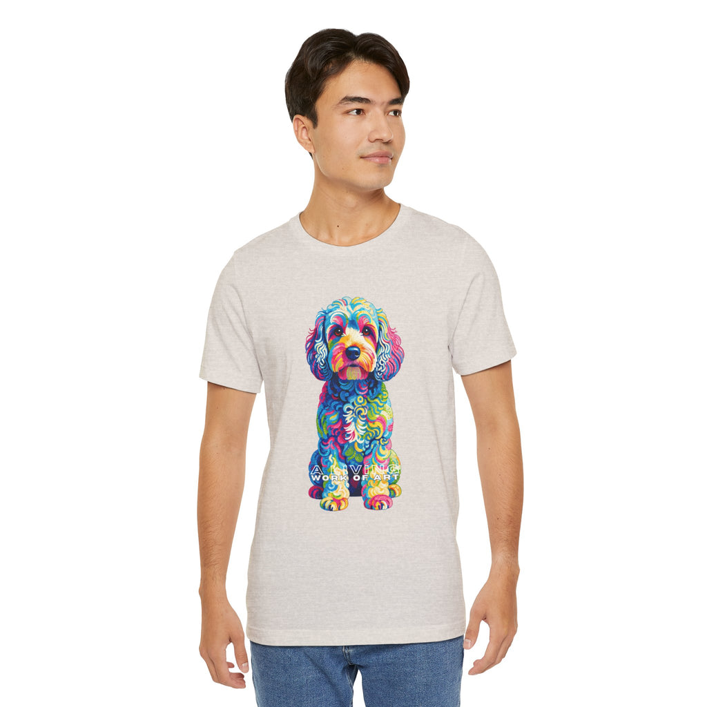 Cockapoo T Shirt | Living Work of Art Collection | Pointillism Style