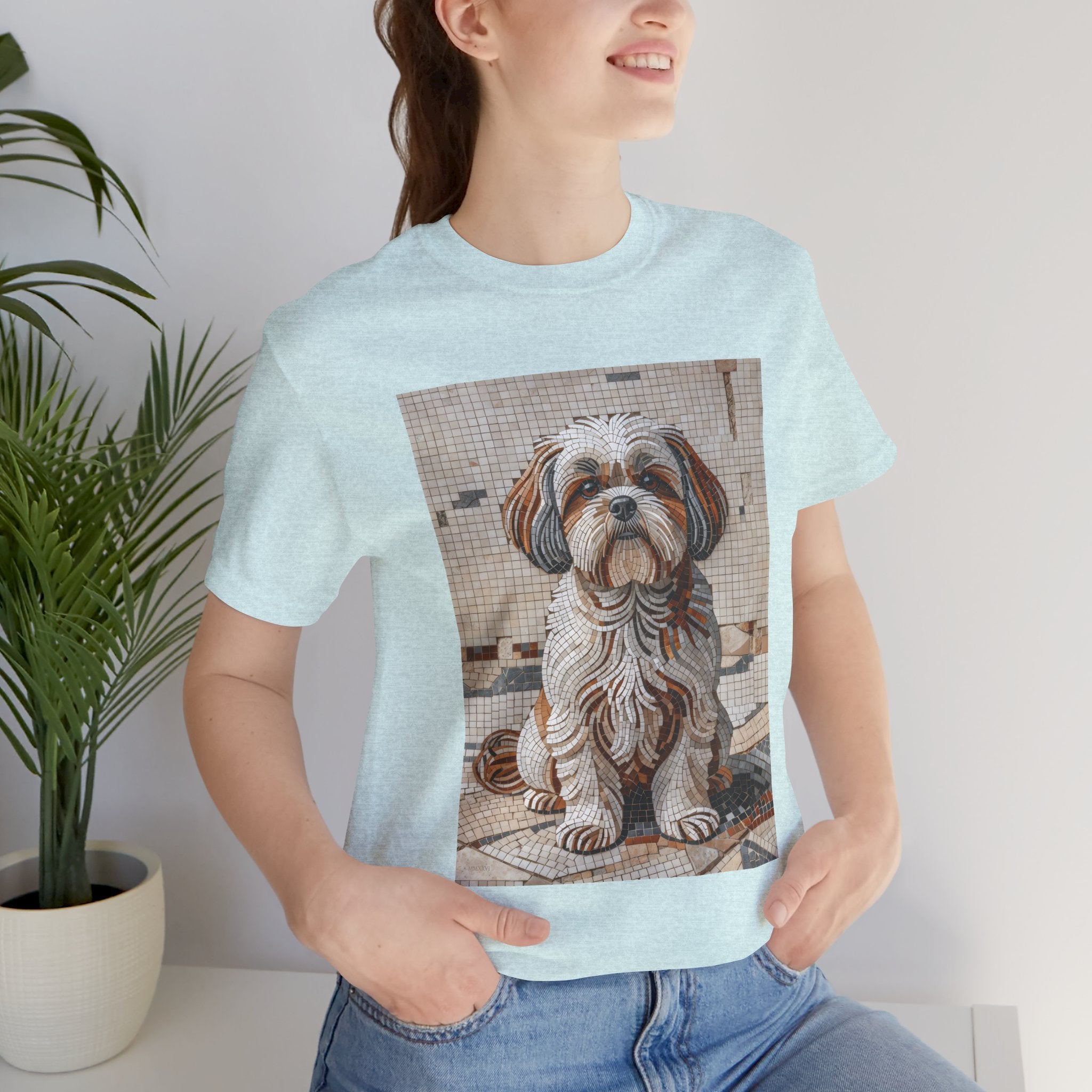 Shih Tzu T Shirt | Living Work of Art Collection | Mosaic Style