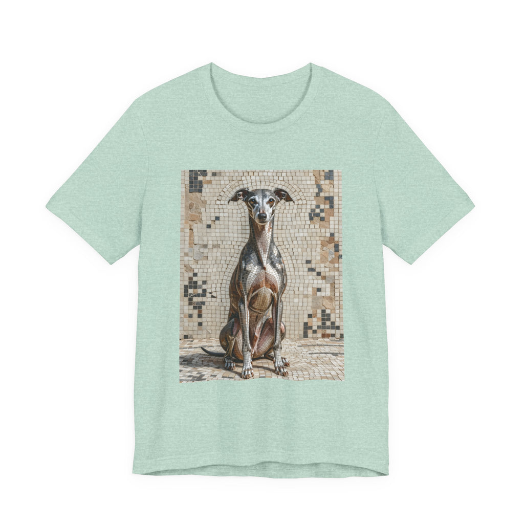 Italian Greyhound T Shirt | Living Work of Art Collection | Mosaic Style