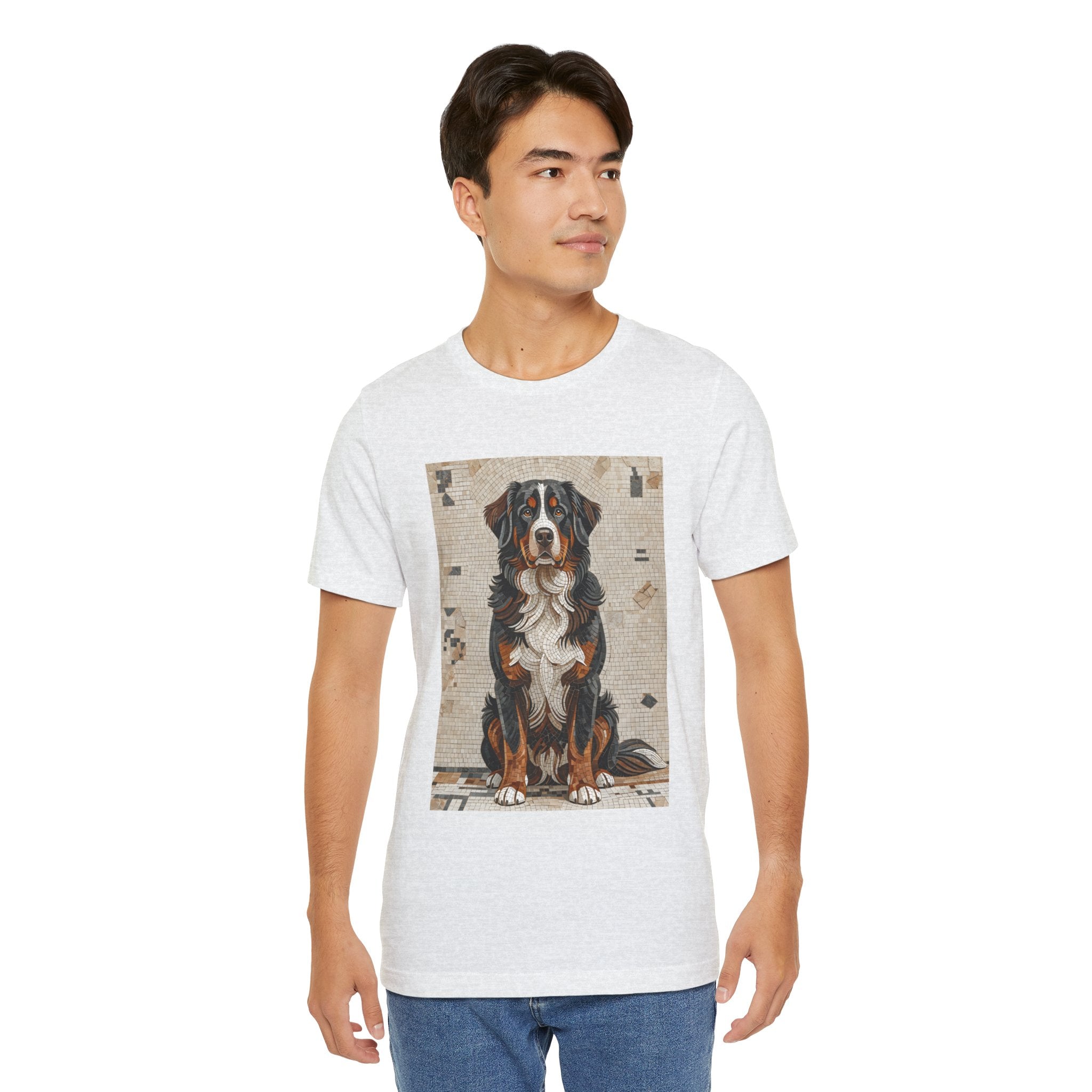 Bernese Mountain Dog T Shirt | Living Work of Art Collection | Mosaic Style