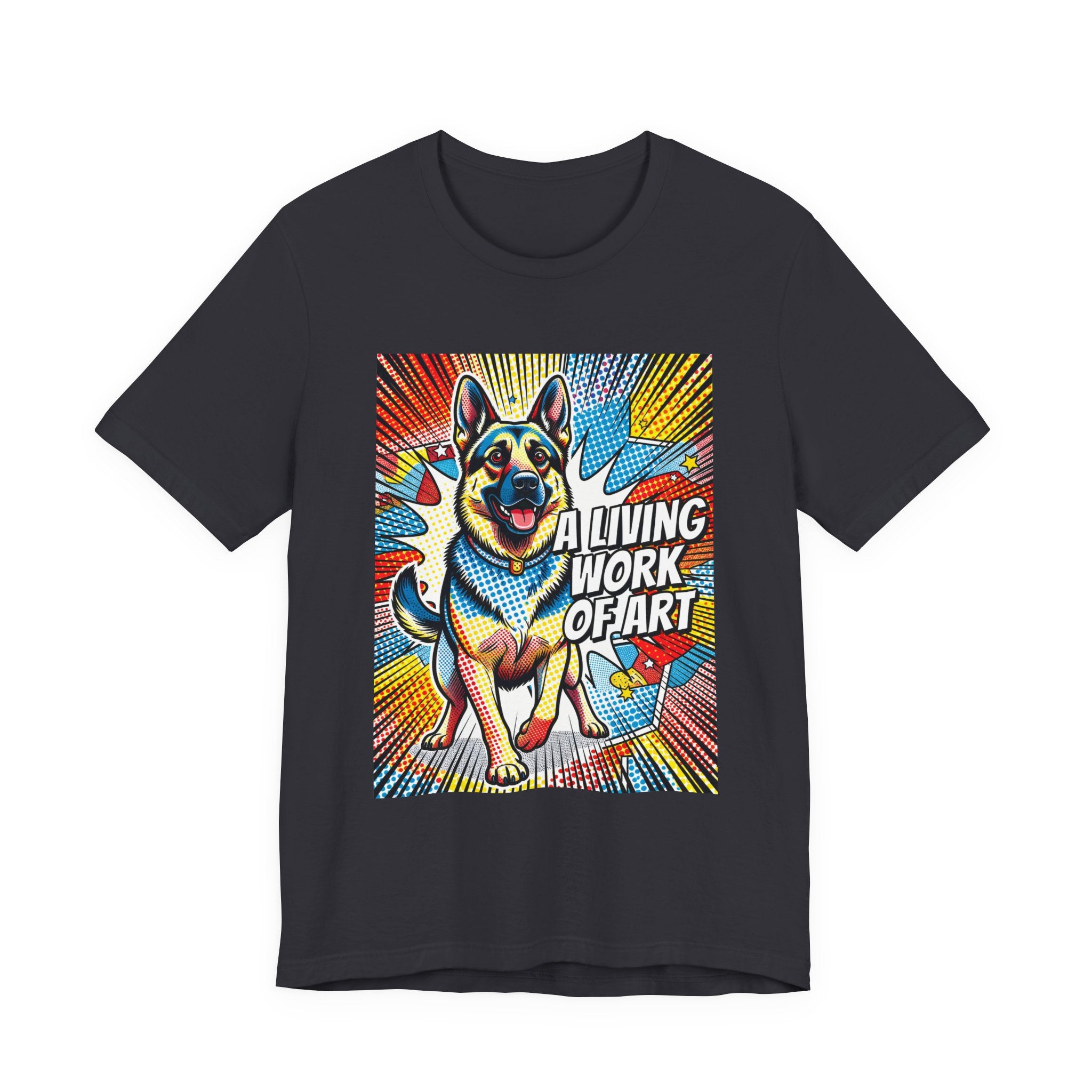 German Shepherd T Shirt | Living Work of Art Collection | Pop Art