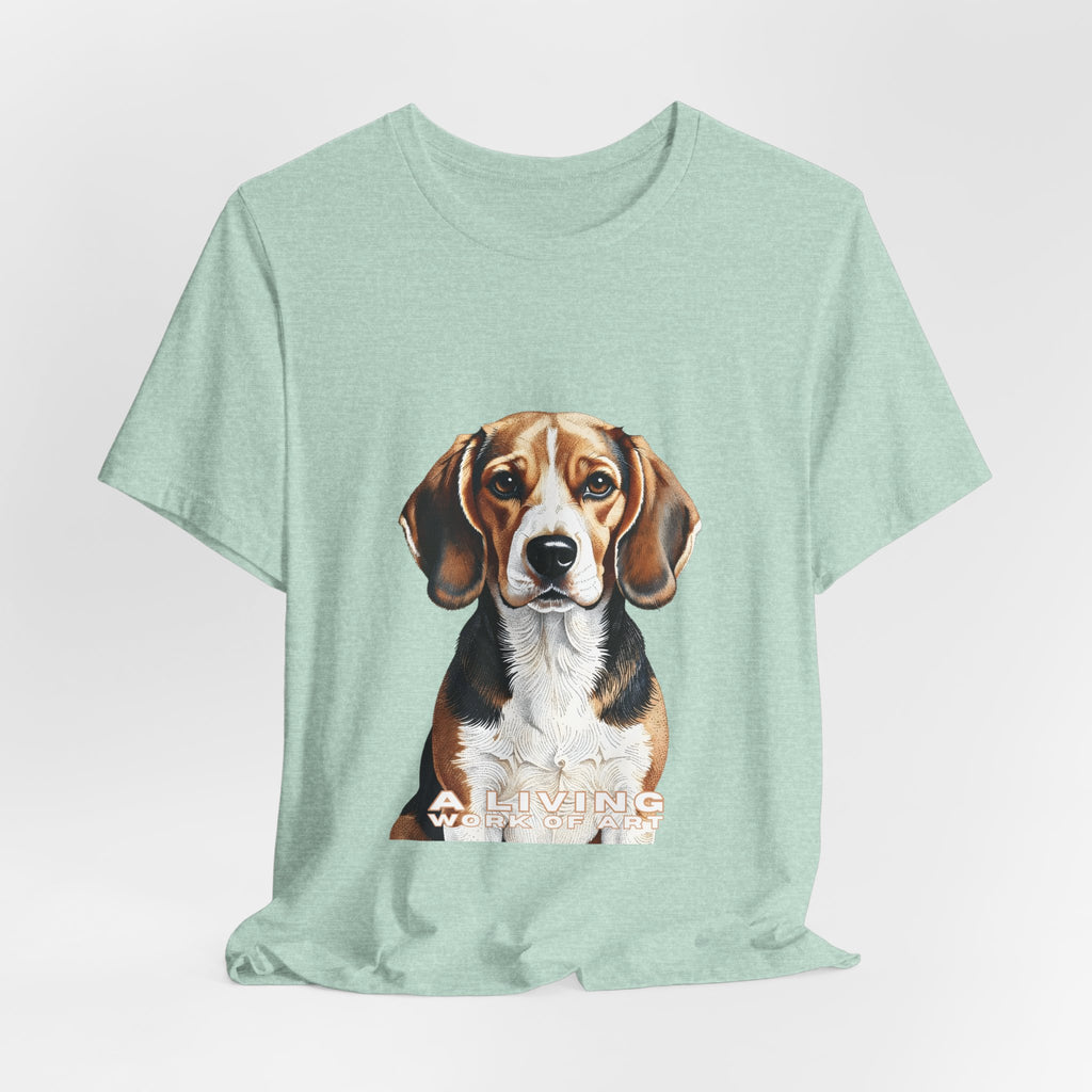 Beagle T Shirt | Living Work of Art Collection | Pointillism Style