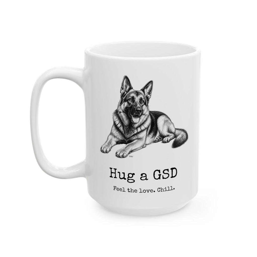 German Shepherd Coffee Mug | Hug a GSD